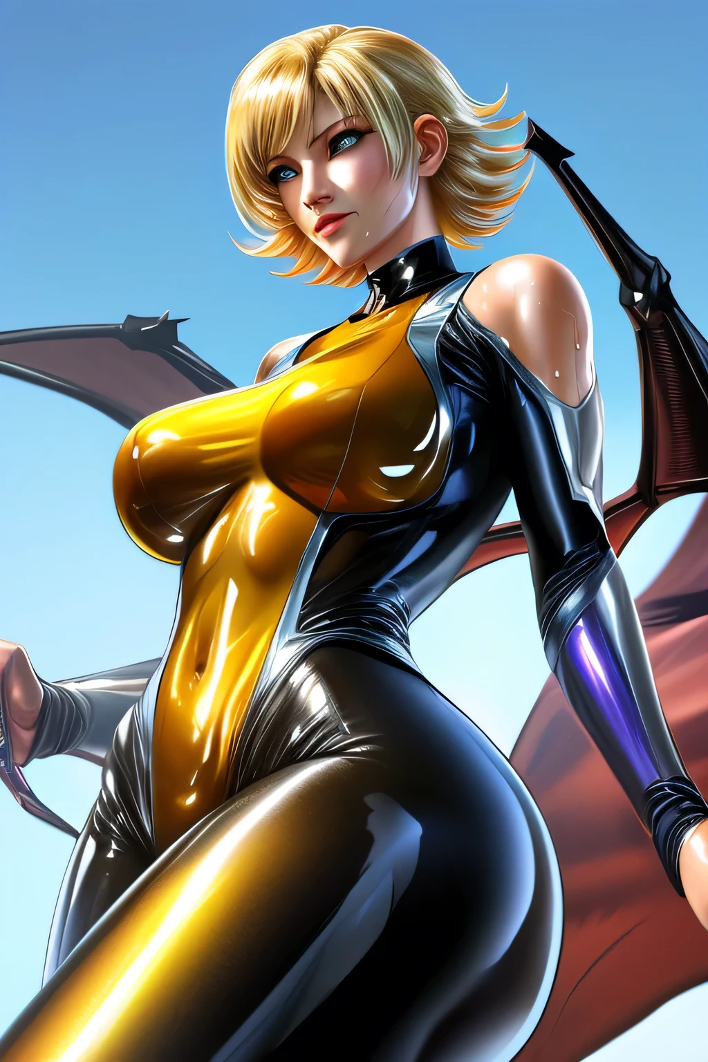 ((best quality)), ((masterpiece)), (detailed), perfect face, ((best quality)), ((masterpiece)), (detailed), Big tits girl, dragonball style, energie aura around a girl, goku, (((anime dragon ball))), orange clothes, ((stocking)), ((volt energie around the girl)), ((sexy)), more fire, ((more dragon balls)) ,(lightning), (((big boobies on focus))), (posing with her ) dragon balls, (((android 18 character))), white hair, very sexy, erotic, (her clothes are very torn), stocking, garter belts, (((wearing orange brassiere))), hot lingerie ,(((fullbody))), (((black orange bodysuit))), long legs