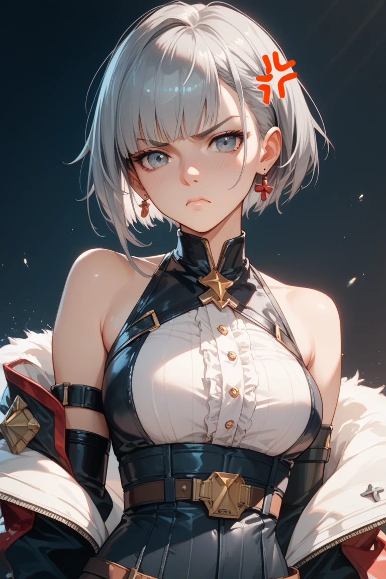 Woman, serious expression, sharp eyes, beautiful, red eyes, angry, Mysterious