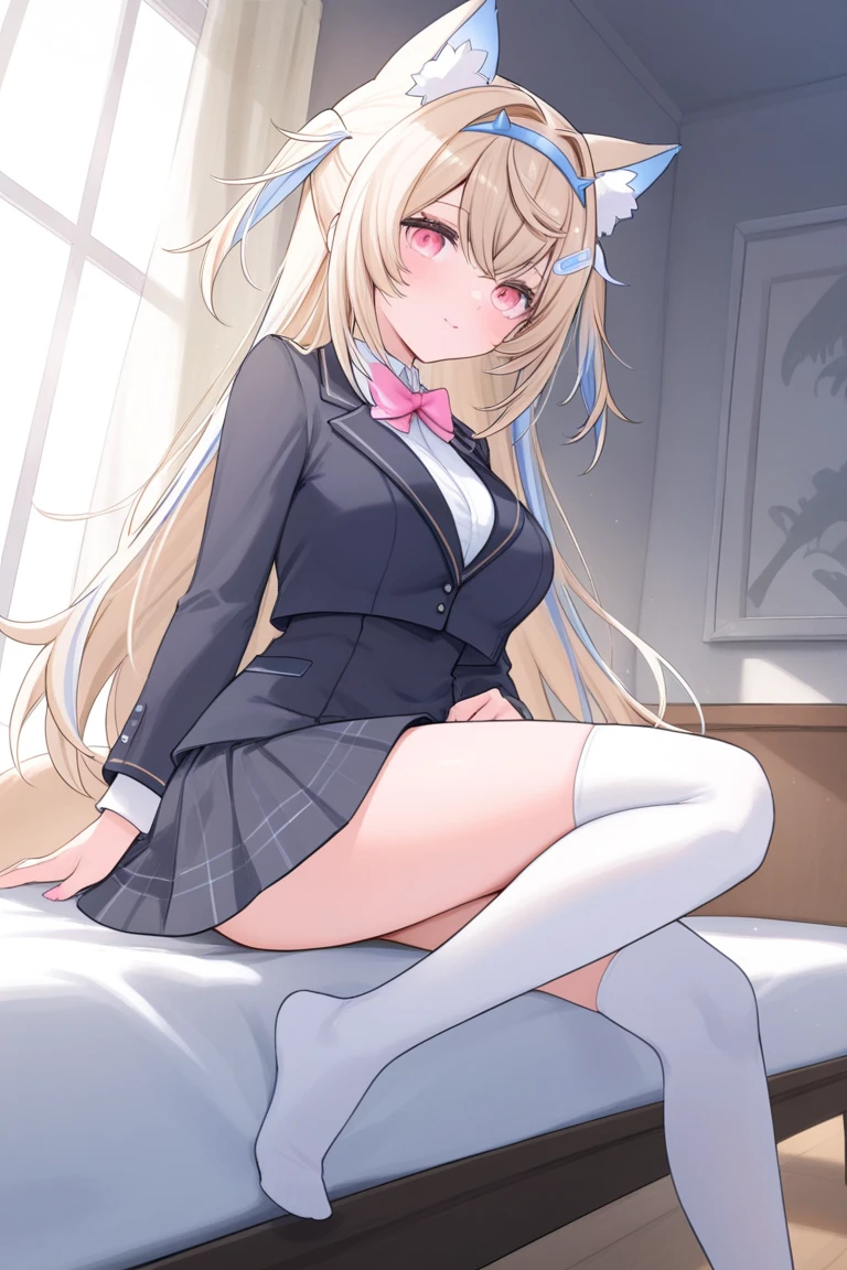 high school girl, White paint flows out of vagina