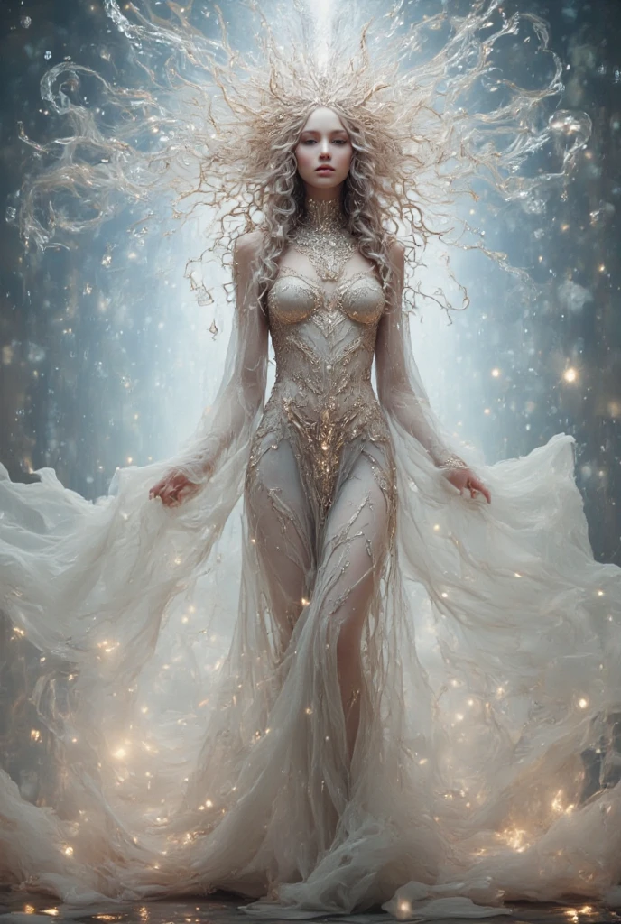 NSFW, art by Eleanor Vere Boyle and Andreas Untersberger, hantu ulat sutera adaptive and halcyon atmosphere with dispersion, refined details, lightening, (white and ivory dark blue colors:0.1), (center composition, symmetry:0.1), style by nty,<lora:TWbabeXL01:0.2>