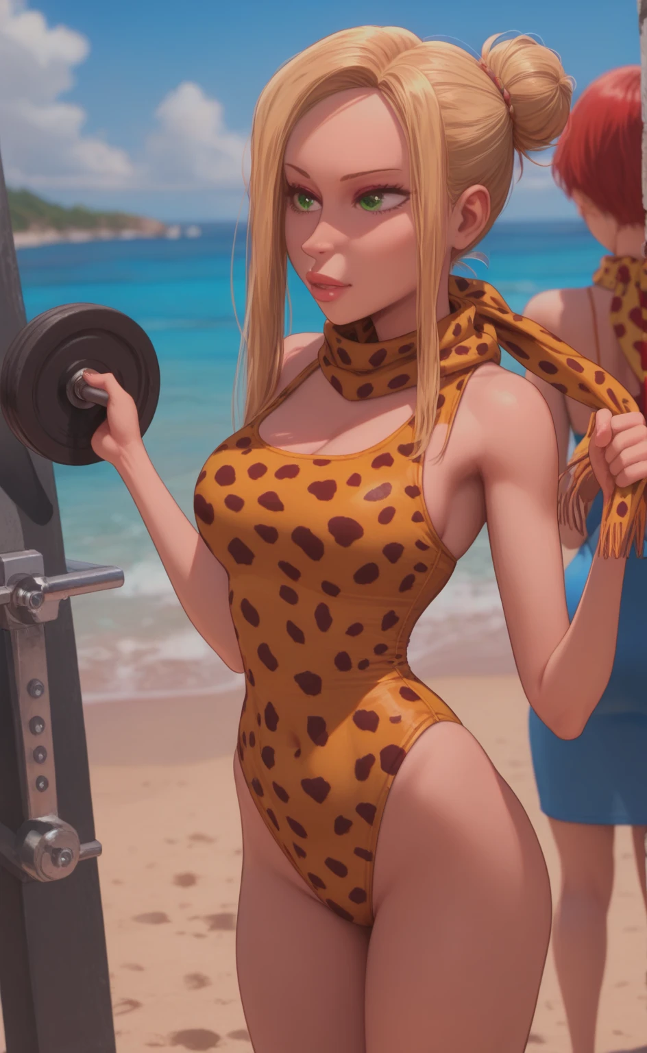 a close up shot on a ((anthmorph turtle: 1.3)) sprinter in a running lane getting ready to sprint in the Olympics, tense look, getting ready to sprint, (best detailed face: 1.3), lean muscled body, sweat beads on forehead, , (anatomically correct: 1.4), (full body shot: 1.1) , vibrant, Ultra-high resolution, High Contrast, (masterpiece:1.5), highest quality, Best aesthetics), best details, best quality, highres, ultra wide angle, 16k, [ultra detailed], masterpiece, best quality, (extremely detailed), Cinematic Hollywood Film, Anthro... woman
