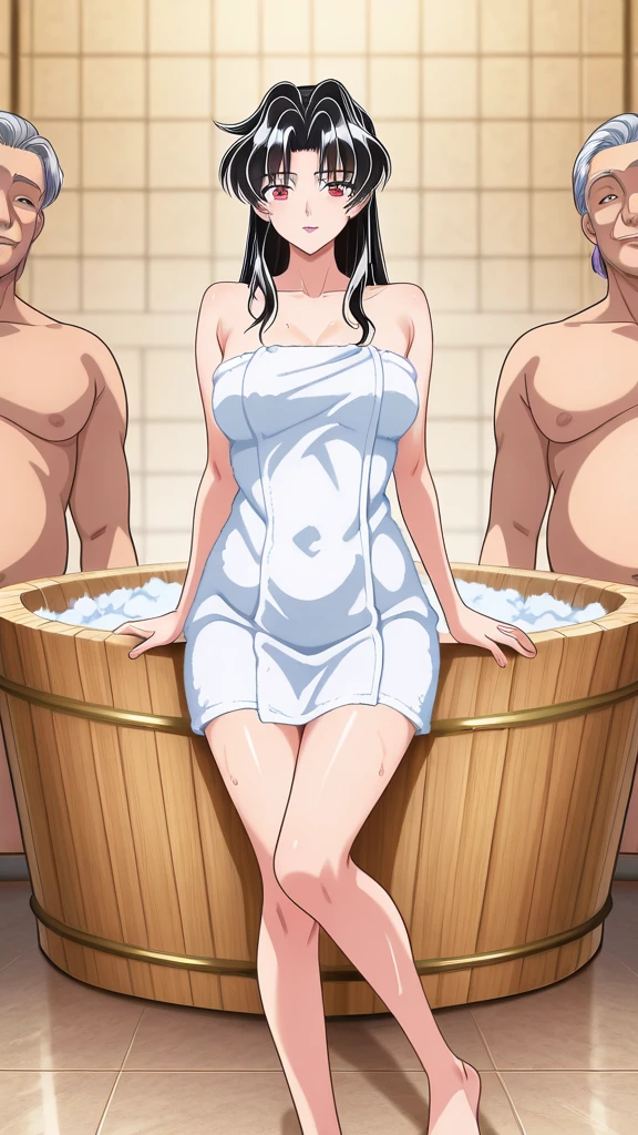 areer woman. (sauna). (profuse sweat:1.4). (full of steam:1.4). (wet bath towel:1.4) .(forehead:1.2).(4+women and girls:1.6), masuterpiece, Textured skin,High resolution, Ultra High Definition, top quality, very detailed, professional lighting, top quality, best quality, accurate, Anatomically correct, Textured skin, Super Detail, high details, High quality, Best Quality. (gigantic breasts:1.4)