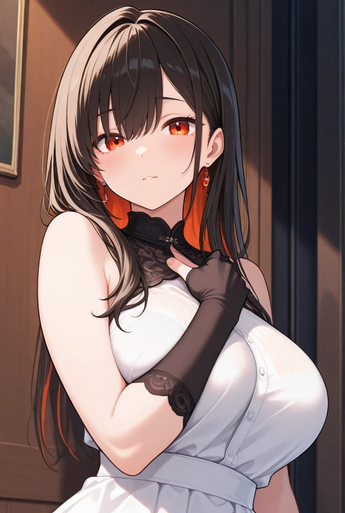 Yobriya Ratatata, briar rose tartare, By bangs, side locks, shairband, (red eyes:1.5), brunette color hair,
broken cleavage, exposed bare shoulders, underdressing, 鎖骨, pantiess, underwear only, underdressing,
BREAK indoors, Beds,
BREAK looking at viewer, (cow boy shot:1.5),
BREAK BREAK BREAK (tmasterpiece:1.2), Best quality at best, A high resolution, Unity8k wallpapers, (illustratio:0.8), (美丽细致的眼睛:1.6), Extremely detailed face, perfect litthing, extremely detremely detailed CG, (Perfect hands, perfect anatomia),