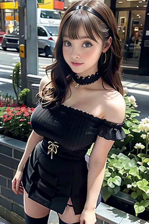 beautiful detailed eyes, beautiful detailed lips, extremely detailed eyes and face, long eyelashes, beautiful medium length black hair, soft skin, confident expression, casual, indoors, slightly haughty, colorful summer floral dress, smiling, low neckline