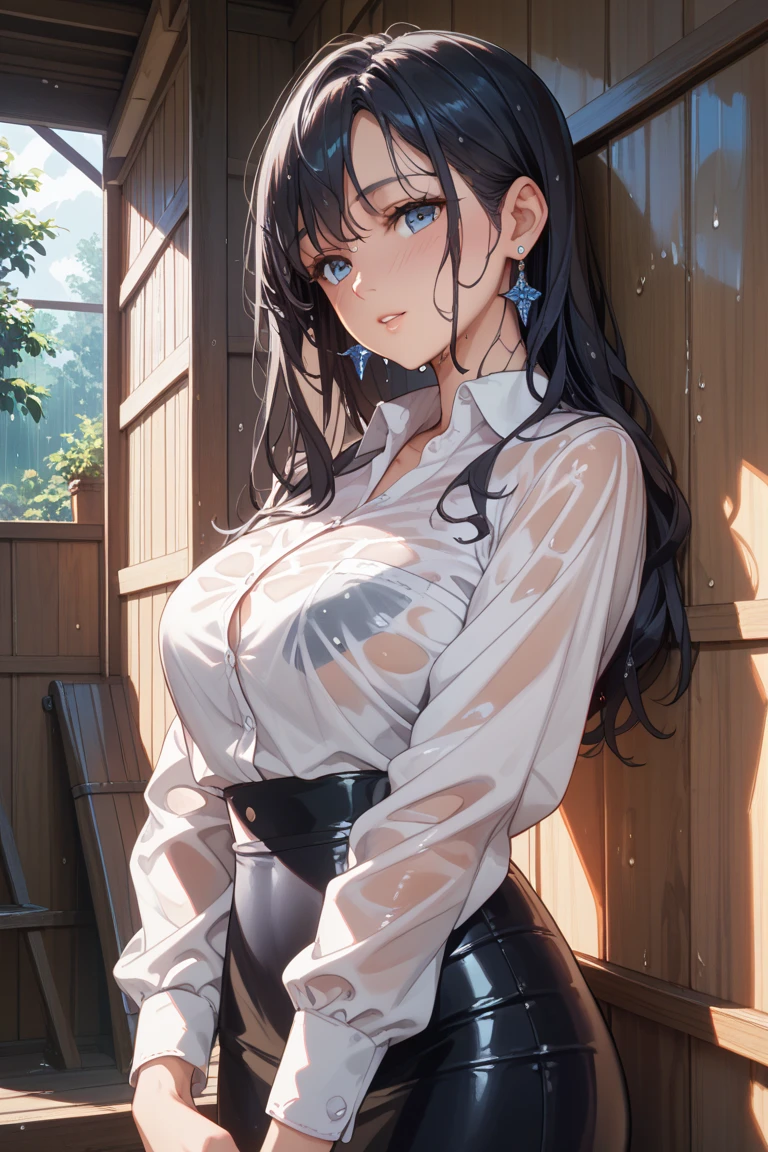 ((masterpiece)), ((best quality)), (ultra-detailed), lovely, ((sexy)), (ero), ((extremely detailed)), 4K, (8K), best quality, (beautiful),
campus, falling flat, turn one's back on, lift up one's skirt, bare one's buttocks,
1girl, beautiful blue eyes, beautiful black twintail hair, glasses,
high school uniform, pleated skirt, stockings,
((White panties, cameltoe)),
buttocks, large breast, sweaty, wet body, navel out, thighs out, slim, slender, ribon, ashamed, blush, translucent body, Transparent, shiny-glistening, gleaming,