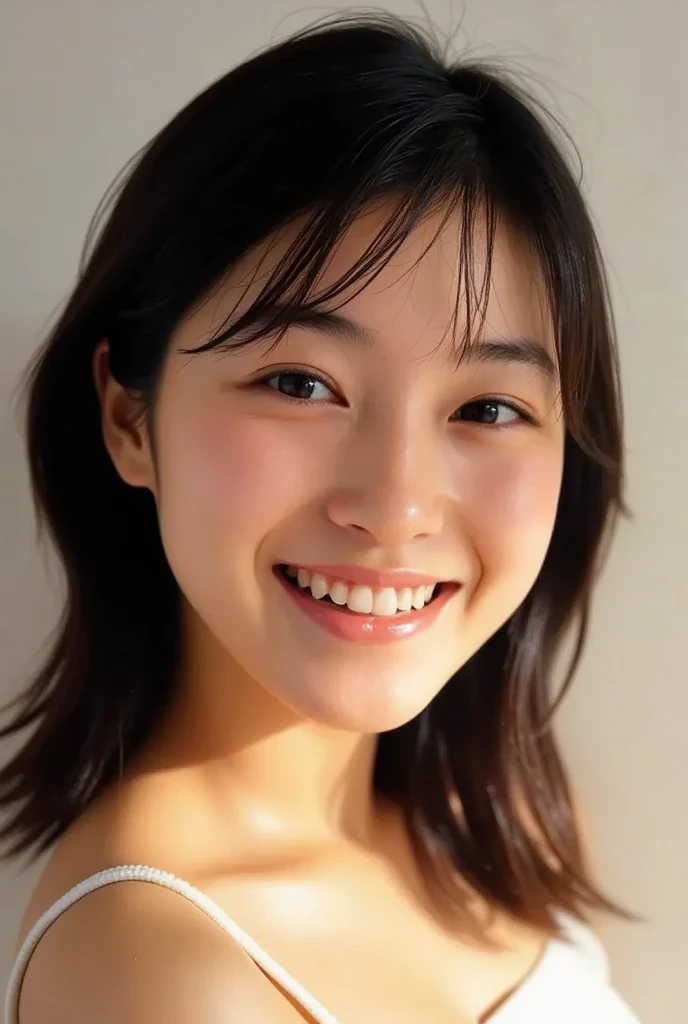（8k、Raw photography、Highest quality、masterpiece：1.2),(Black Hair、Dark Eyes:1.9),(Thai women:1.7)、View your audience,Front view,Dark Skin,(:1.4)、(Tight waist:1.6)、(Clothes that accentuate the shape of the breasts:1.4)、(Big Breasts :1.6)、Slim figure、Ultra-high resolution,beautiful,beautiful fece,(One person、No background:1.9),whole bodyボディー,（reality的：1.37）、Photon Mapping,reality、(Baby-faced and cute: 1.4)、(Cute Smile: 1.8)、(Round face: 1.8)、Radio City、Physically Based Rendering、Depth of field rally background、photograph, (:1.8),（:1.6）,whole body、Great quality