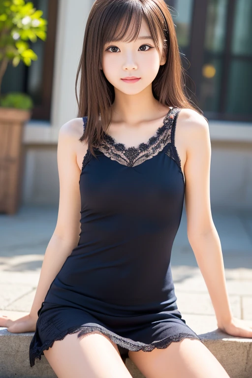 (8k, RAW Photos, Highest quality, masterpiece:1.2), Super detailed, Super Resolution, (Realistic, Realistic Photo:1.37), Portraiture, High-definition RAW color photos, Professional photos, 非常に詳細で美Shii, 非常にDetailed, 8k wallpaper, 素晴らShii、Detailed, Large file size, Official Art, highly detailed CG unity 8k wallpaper, 非常にDetailed美Shii女の子, 非常にDetailed顔, 非常にDetailed目, 非常にDetailed肌, Very elaborate fingers, 非常にDetailed鼻, 非常にDetailedDetailed口 , Perfect Anatomy, 非常にDetailed背景, Very fine clothing, One girl, (20:1.2), 20th Generation, cute girl, Realistic body, , Fair skin, Glowing Skin , The body is slim, Handsome body, Black Hair , short hair, (Blunt bangs:1.2), smile, cute, like々Shii, cute face, Realistic Face, Delicate eyes, Droopy eyes, lingerie, See through, Earrings, View your viewers, Cowboy Shot, Look forward, Standing posture, Opposition, Dynamic Lighting, Very large breasts, Cowboy Shot