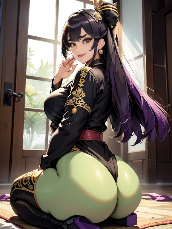 chica sexy, Hinata Hyuga, Naruto, With big breasts, Naruto Shippuden, Teaching what is improper, Kunoichi, Ninja, The leaf village, huge butt, From the hyuga family, With glasses, mini skirt, gothic, 4K, beautiful, shy, NSFW, 8k