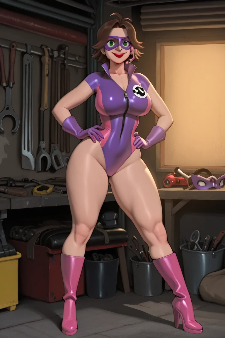 1 woman, extremely beautiful and very legitimate redhead with purple headband. ((bathroom background)), big hips, mature woman, cellphonepose, holding phone, hourglass body, big bright purple eyes, wearing a white tshirt and a purple panty, purple thong, White tshirt. phone in one hand. thick thighs, saggy breasts, (green scarf), symmetrical body, sensualizing, pouting with orgasmic expression, highly arousing, high quality, UHD, cinematic, dynamic close-up above.