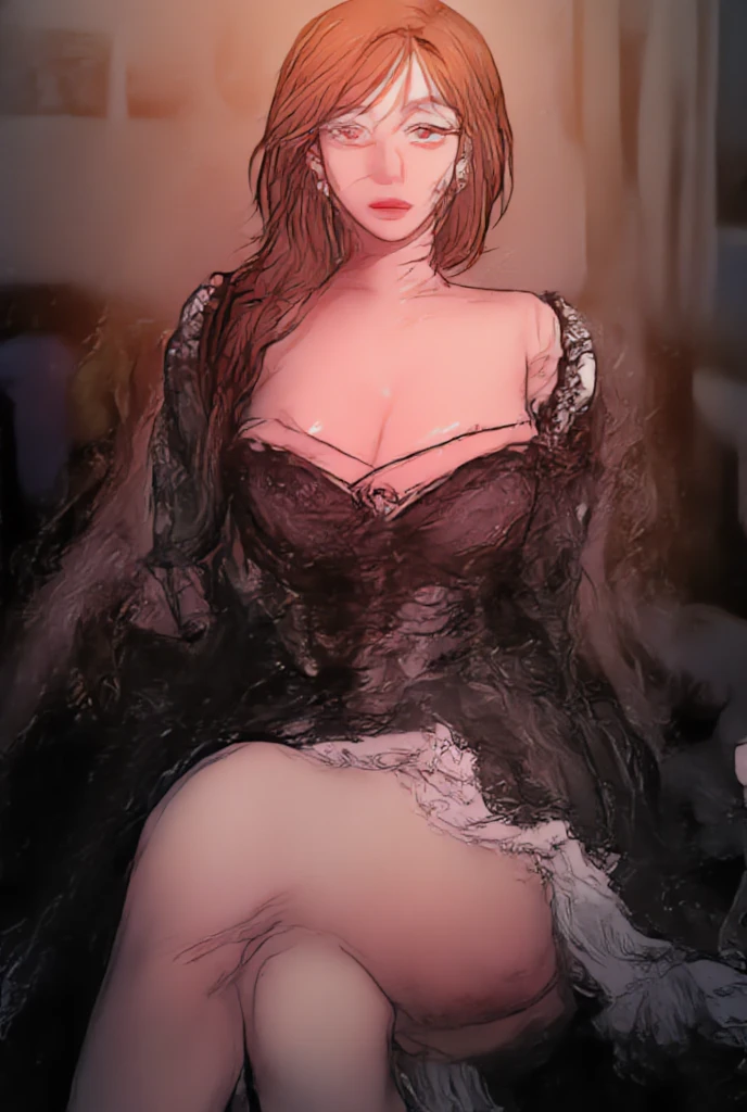 (masterpiece,best quality,8k,beautiful and aesthetic:1.2)
(ChopioLenora, orange hair, cloak, fur trim, long hair, hair ornament, red eyes, (pale skin:1.1), makeup, lipstick, pointy ears, (blush:1), looking at viewer, 1girl, solo )
((highleg lace lingerie and sweater)
), sitting, front view, looking at viewer,  inside Burlesque theater backstage, sunset, evening, warm lighting, (depth of field, bokeh, 4K, hyper realism, soft light, dramatic light, sharp, HDR), full body, slimy wet tentacles, tentacle insertion, tentacle penetration, panty aside, nipples showing, tentacles squeezing breast, body covered in tentacles, wrapped in tentacles, climax, screaming, after-cum, orgasm, arched_back, open_mouth, pleasured_expression, pleasured_face, suspended in the air, side view, face down