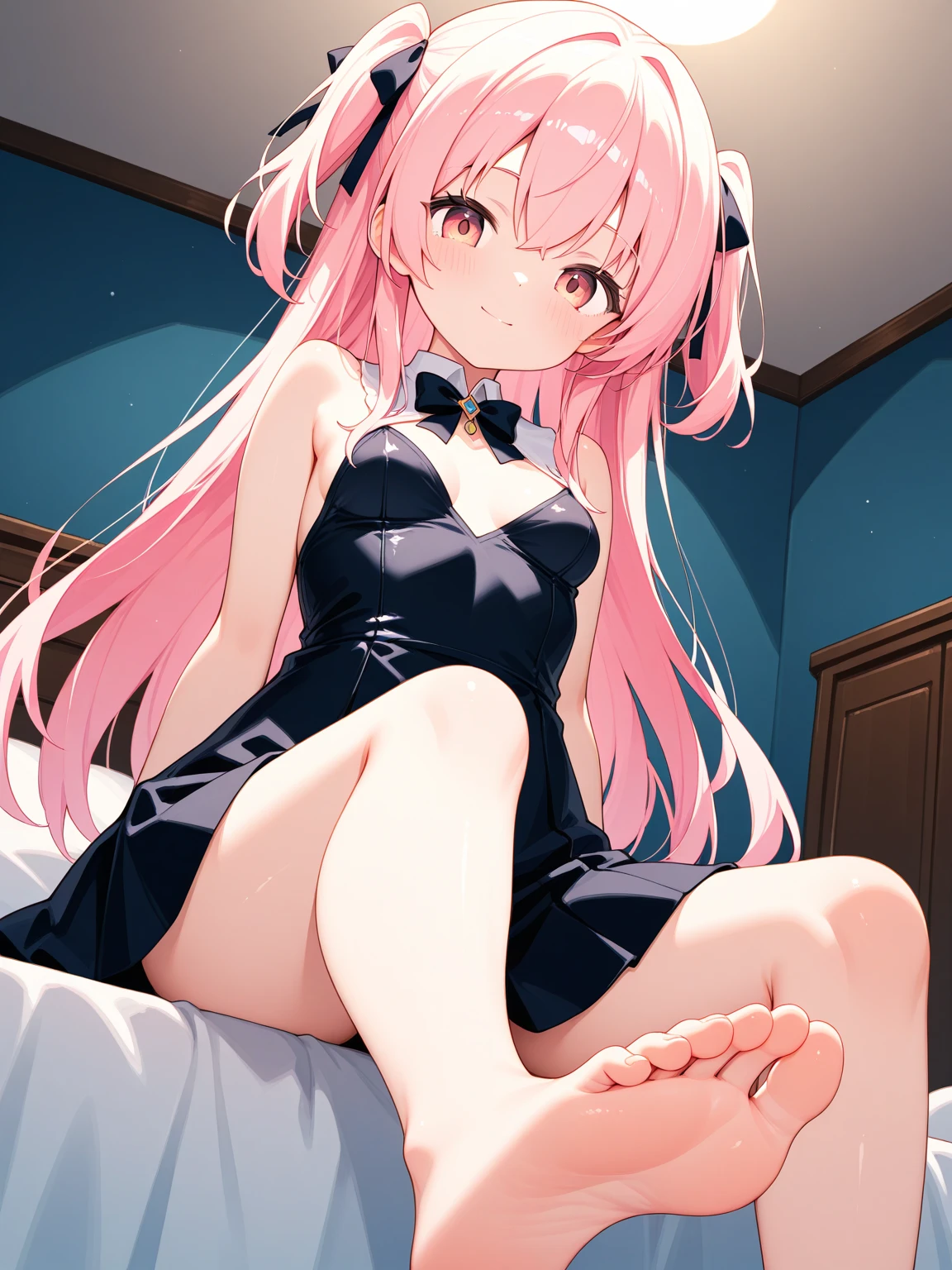 Adult women, Animal ears, 28 years old, women in her 20s, laying down in bed, wearing hakama, perfect ??????? perfect figure, perfect ass, perfect ??????? 