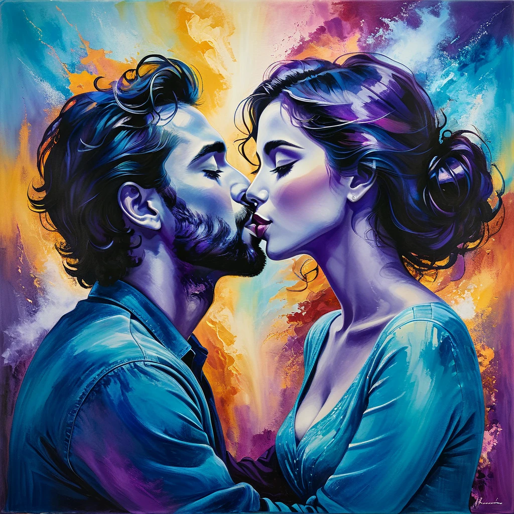 graffiti of a man kissing a woman , splashed with graffiti art, art graffiti, inspired by Sandra Chevrier, graffiti street art, Urban art style, stunning artwork, Art urbain, graffiti inspired, beautiful artwork, Style d’art graffiti, inspired by Derek Gores, par Derek Gores, Art grafitti, Art 4K