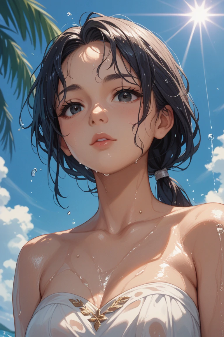 (:1.4),(Very Young Face), (japan Person femes idol), 1girl, (complete Nude:1.4),(small Breast:1.4),)(pink nipples:1) Stroll along the seaside, sunshine, (masterpiece:1.0),(best_quality:1.0), ultra high res,4K,ultra-detailed, photography, 8K, HDR, highres, (perfect anatomy:1.4),(Beauty of form:1.4) Golden ratio, big eye,