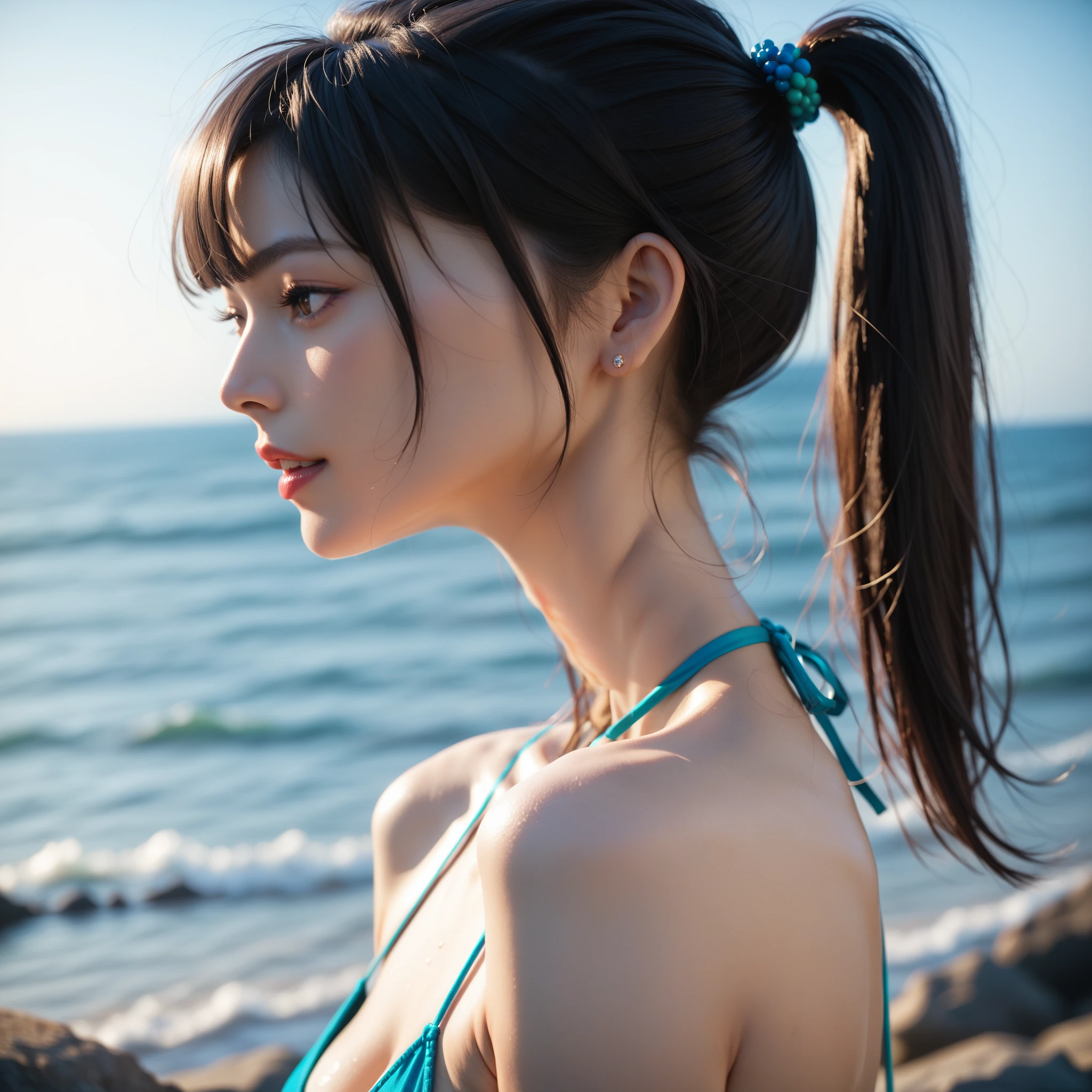 High ponytail 2 dimensions