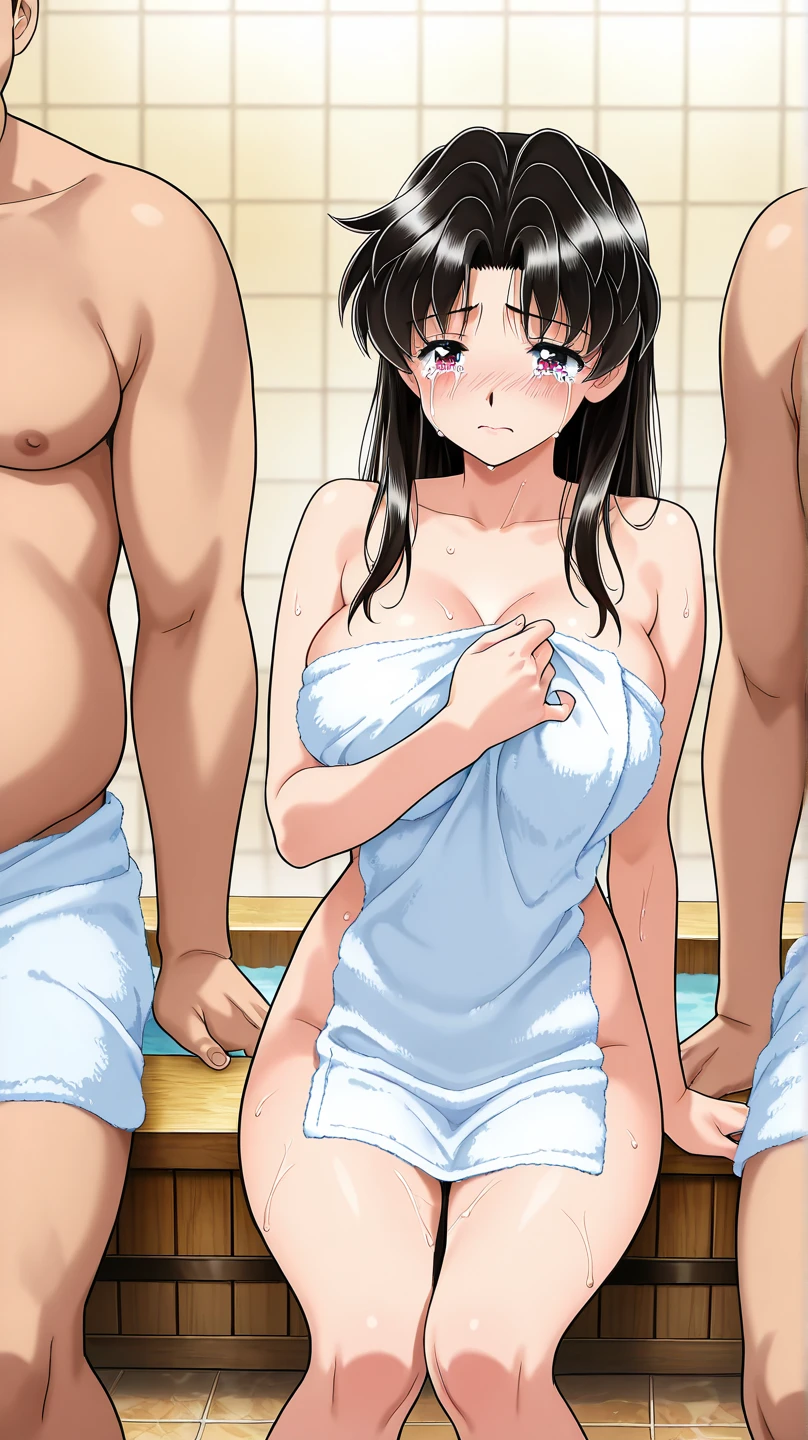 high quality, (tanned japanese teen boys gangbang tanned japanese teen boy), (detailed eyes), (black hair), (abs:1.5), naked,(tanned dark shiny skin), (detailed puffy nipples), (orgasm:1.3),(boy's face:1.2),cum on face,