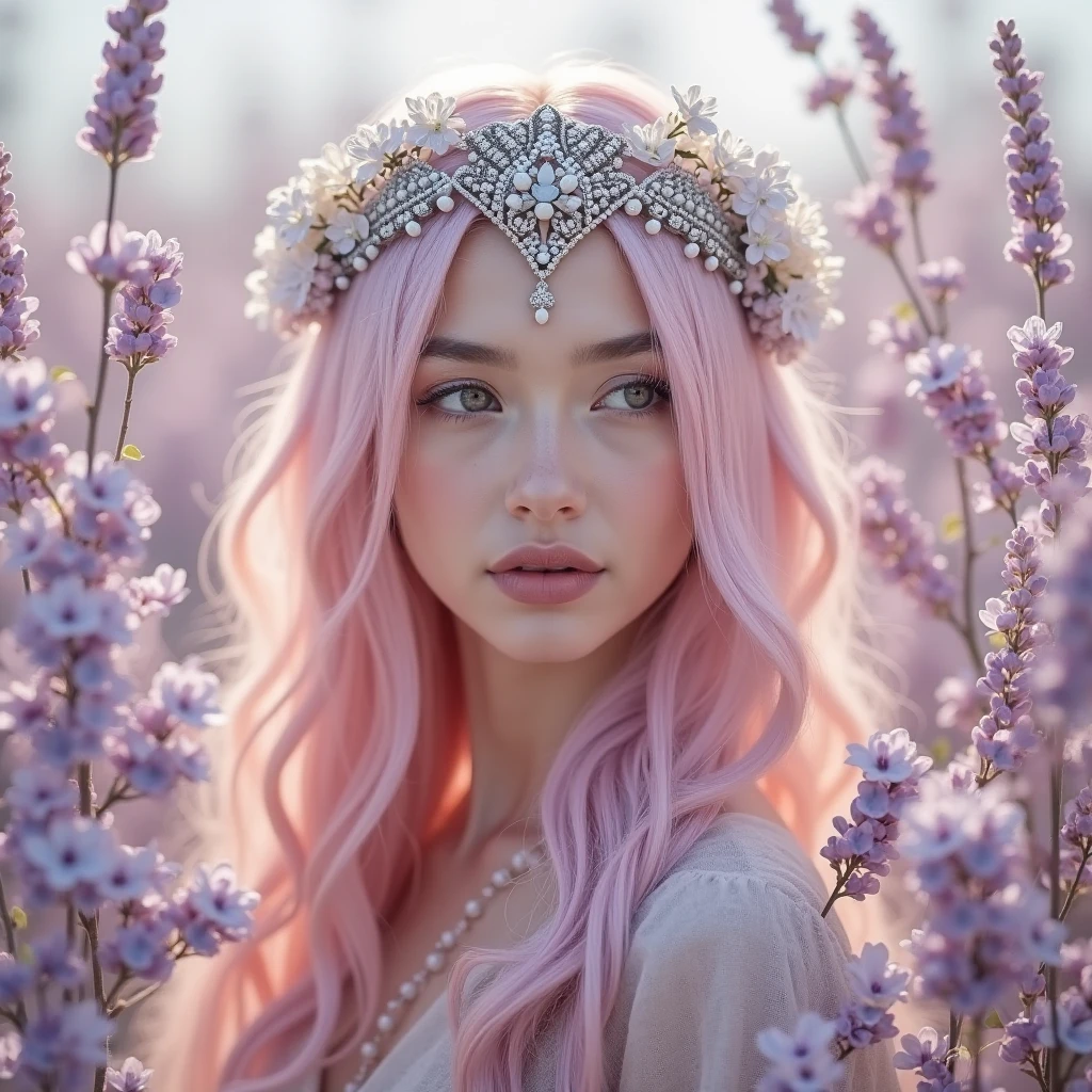 A psychedelic dream vision of a beautiful Elf queen, long dress, (psychedelic patterns), fantasy, (high detailed skin:1.2), intricate details, depth of field, 8k uhd, dslr, soft lighting, high quality, film grain, Fujifilm XT3
