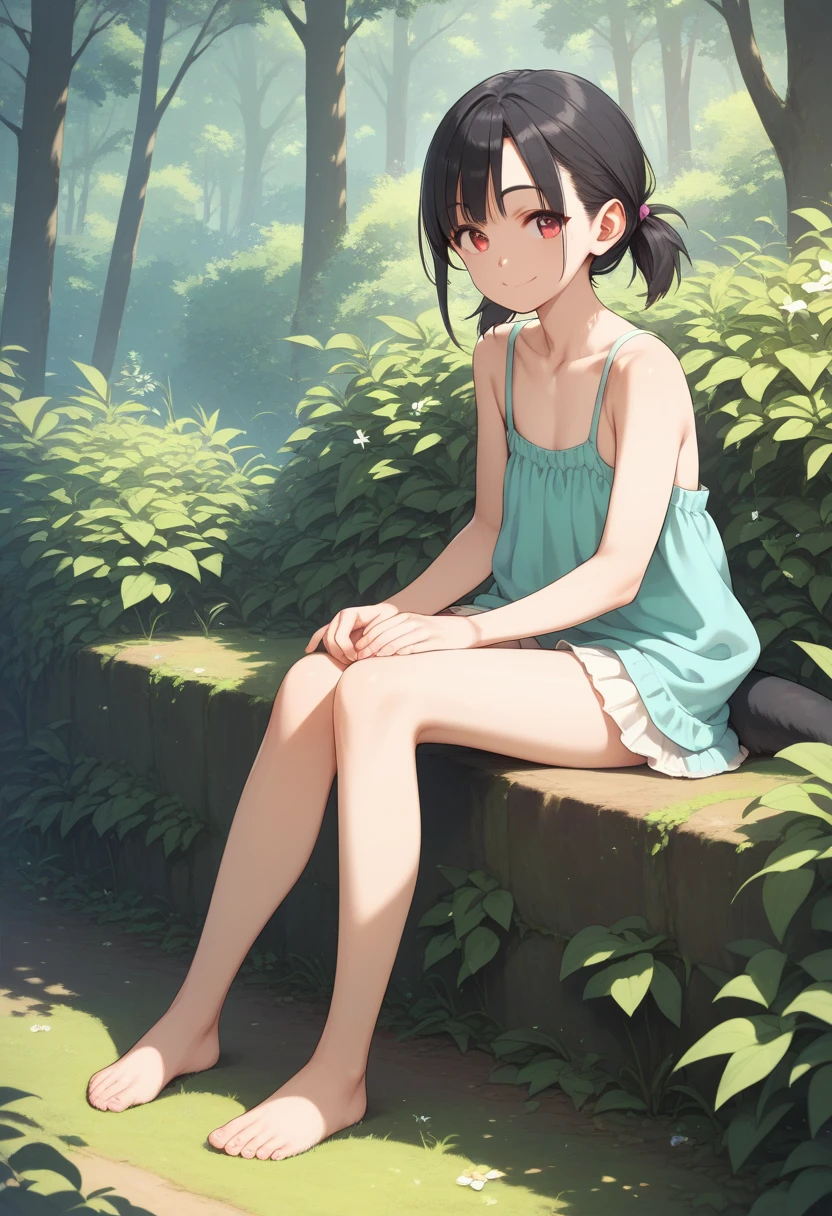 score_9, score_8_up, score_7_up, source_anime, best quality, masterpiece, official art, absurdres, highres, ultra-detailed,waifu2x,Collection: Slice of Life,break,1girl, dororo, small breasts, black hair, ponytail, choker, black eyes, bandages, wrist wrap, ankle wrap, sweat, open mouth, sleepily, outdoors, wind,break,(clear line illustration:1.2), super detailed skin,very high resolution, very aesthetic, Best sexual lighting powered by famous artist, 8k,cute picture,beauty illustration,photoshop_(medium),,(Detailed Lighting),best anime 8k konachan wallpaper, pixiv contest winner,