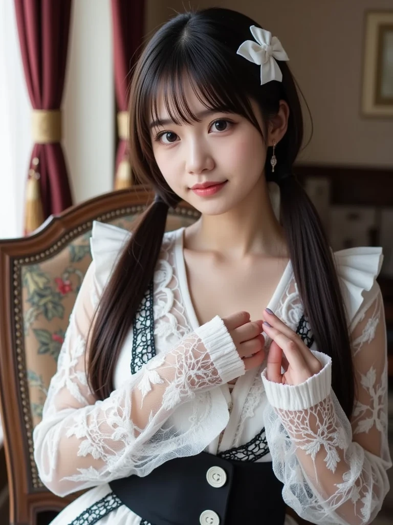 Beautiful girl sitting in the library，Just one person，Chinese girl，youthful clothing，Exquisite clothing，The costumes are detailed and complete，slim body，Natural expressions，Soft light and shadow，The proportions of the characters are reasonable，Books in hand，Normal human eyes，Eyes are delicately drawn，Delicate facial details，Detailed sculpting of upper body，Attention to detail，The texture is delicate，vivid emotional description，meticulous detail。
