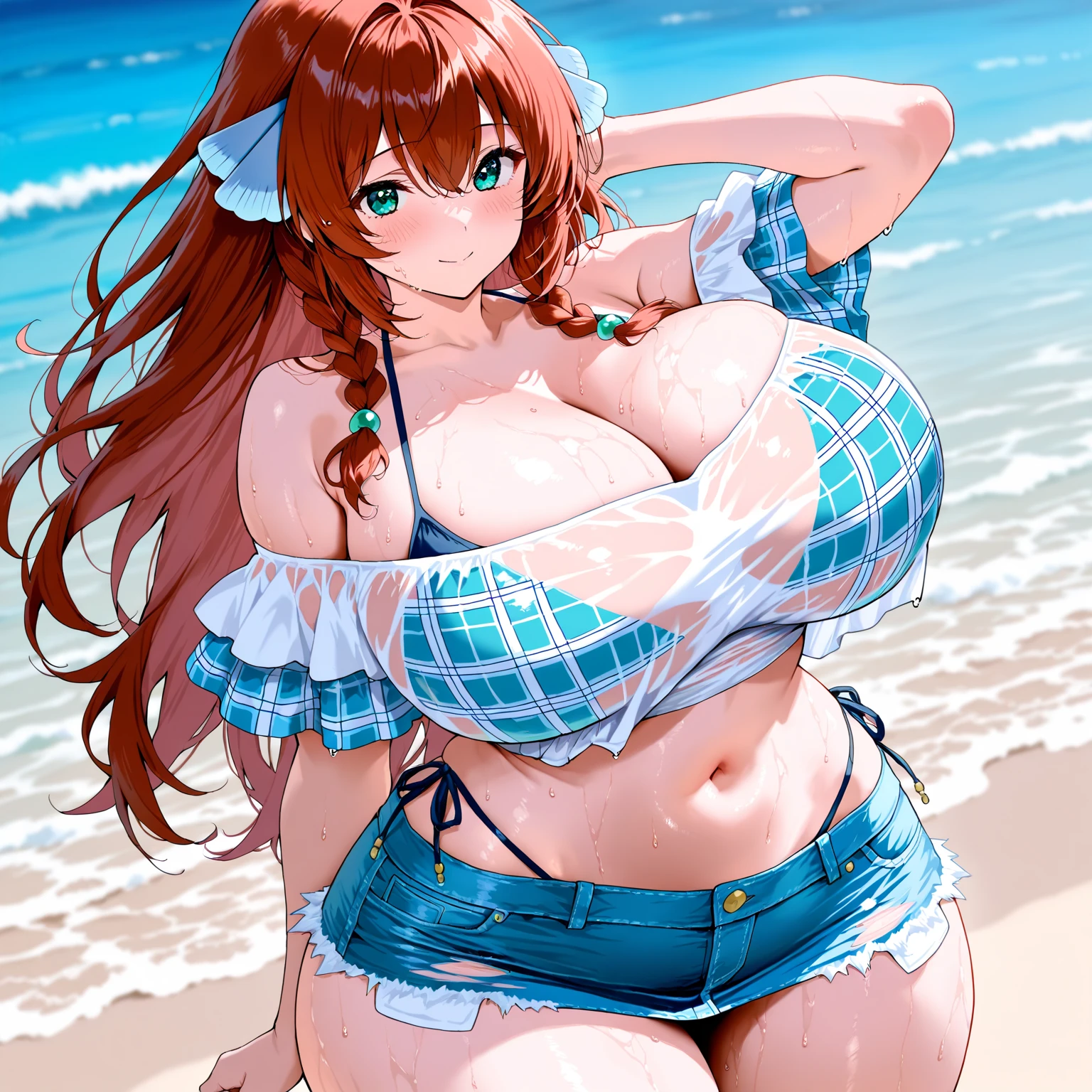 masterpiece, best quality, 1girl, huge breasts