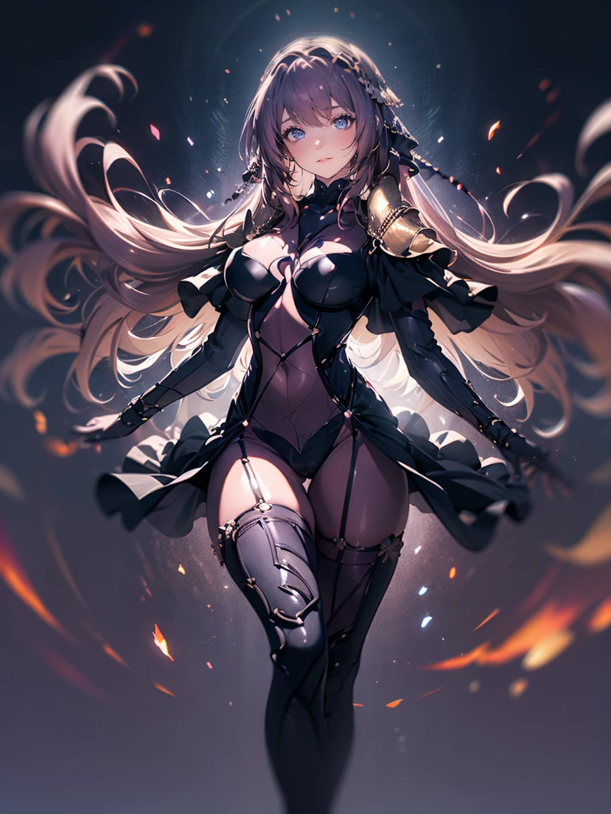 Full Body Tights、See-through、Nipples are visible through、smile