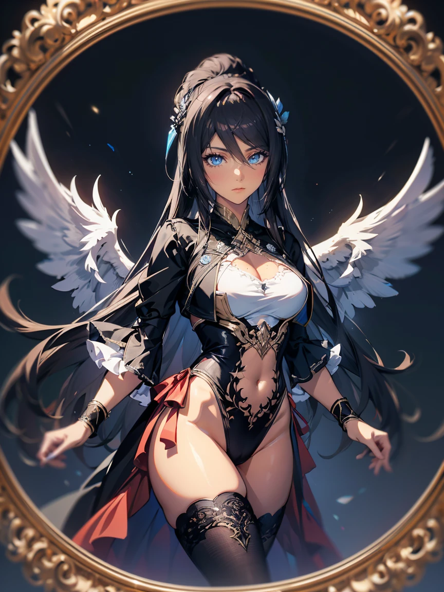 Junaida, Takako Hirai, Surreal, mysterious, strange, fantastical, fantasy, Sci-fi, Japanese anime, Phantasmagoriana, fantasy atlas, geofiction, gigantic creature, beautiful girl on the wings of songs, perfect voluminous body, detailed masterpiece
