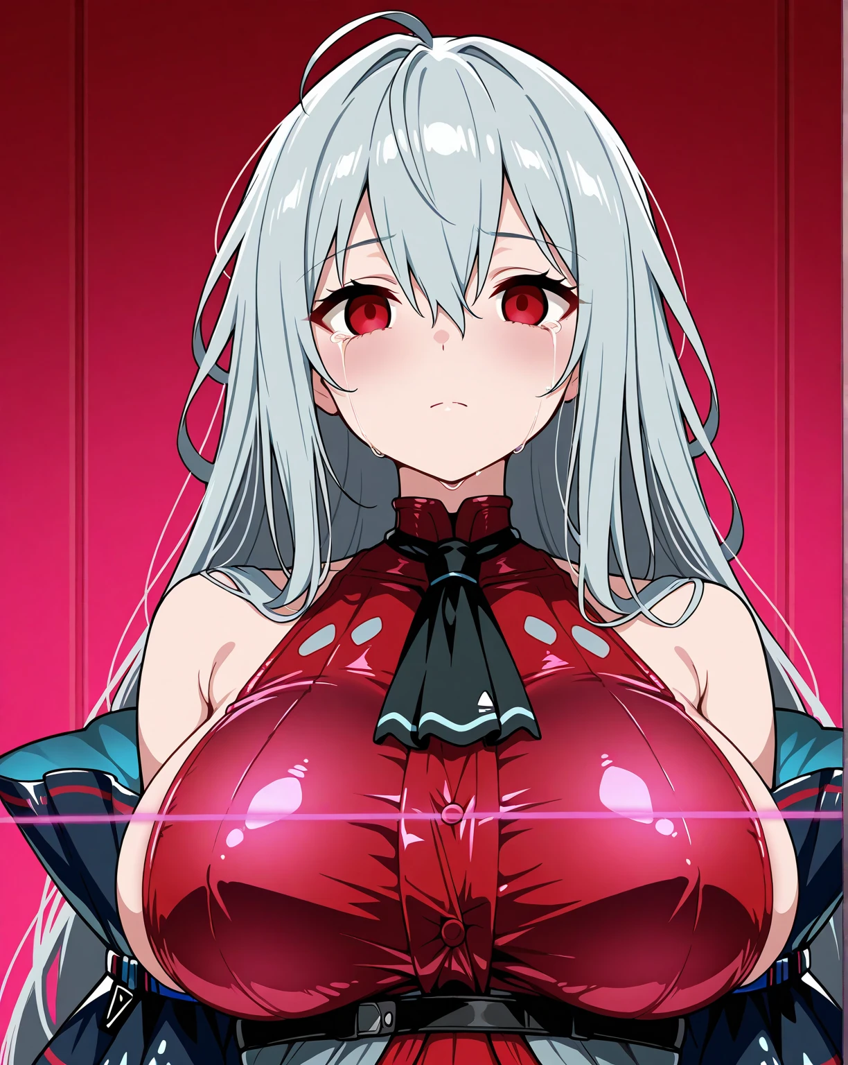"(Character 'naked' ),(standing&relaxing),(red eyes),(Arms above head),("cramped robot transformation room" ),(long hair), (huge tits),(Beautiful anime face),(1girl),(looking at viewer),(realistic), (hospital),(Specific Anime Eyes), (Anime Wallpapers 4k), (Anime Wallpapers 8k),(Anime ultra HD), (Beautiful Anime), (Detailed Anime Face) anime), (Detailed anime eyes), (Anime fine details), (beautiful anime eyes)"