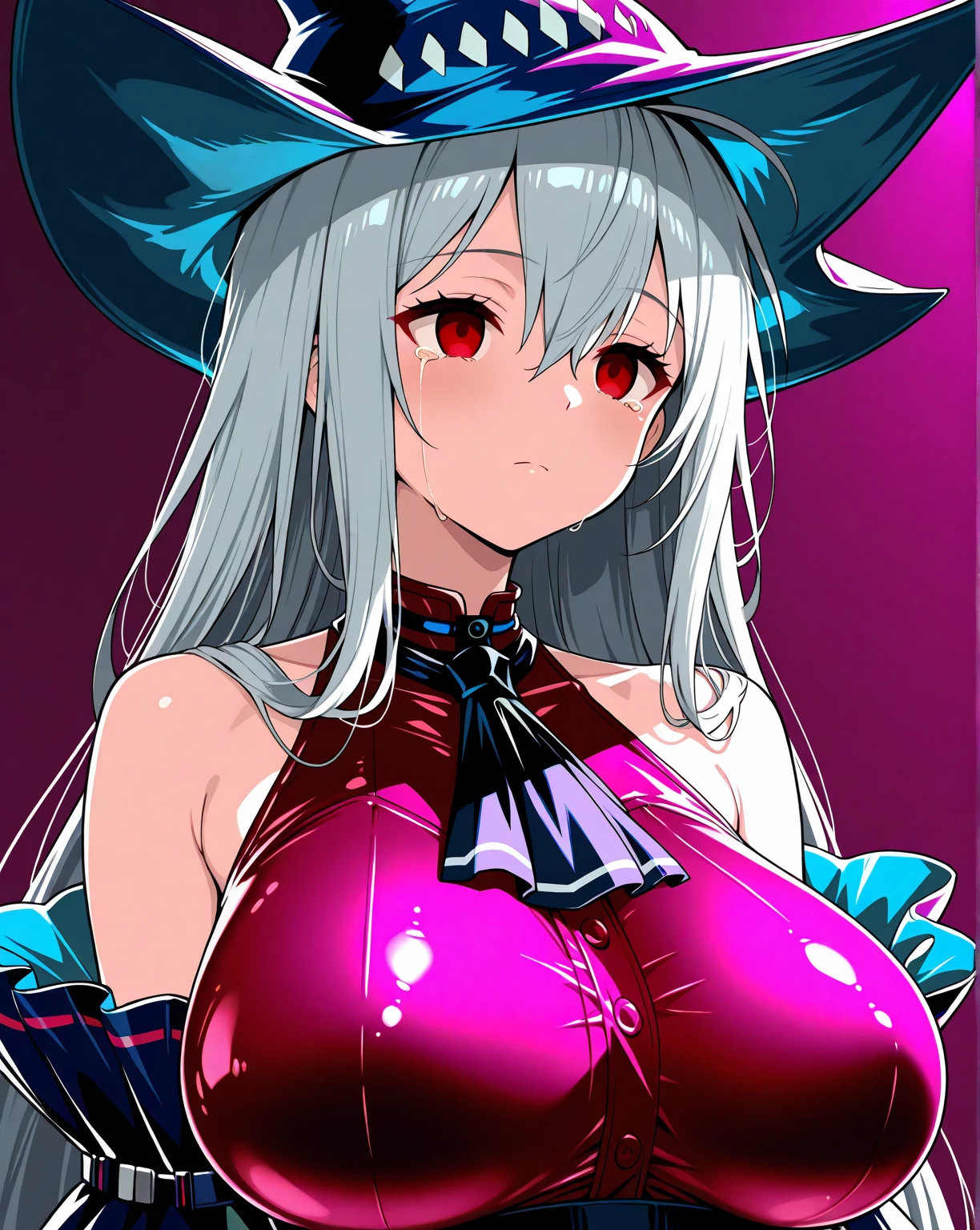 ((( (Winter background), (Snowing), (Christmas theme), (Slutty Santa outfit), ((Cleavage, tits out, leaning forward, boobs right in front of viewer)), ((NSFW)), ((Medium Boobs)), ))) BLACKLIGHT, realistic art, extremely delicate and beautiful, ultra-detailed, (1girl), ((Blue eyes, floating, detailed light, illustration, dynamic angle, depth of field, ((((milf)))), girly, ((Blue and White hair, multicolored hair, Blue highlights hair, (Ponytail), hair ornament, hair flower, flower, makeup, braid, smile)), demon eyes, fangs, pale white skin, (((best quality, tall girl, (skin indentation), (blur background:0.6), (casual yet stylish, ((Demon Horns)), ), gorgeous, (short hair:1.5), soft lighting, wind, (front light:1.5), surprised, choker, smile, jewelry, earrings))), (ultra high res, best quality,), (8k, raw photo, best quality, masterpiece), technological sense, best quality, masterpiece, illustration,CG ,unity ,wallpaper, official art, Amazing, finely detail, an extremely delicate and beautiful,extremely detailed, highly detailed, sharp focus,rich background, (real person,photograph), ((high detailed skin)), ((( , (crazy eyes:1.3), (wide-eyed:1.2), (glowing eyes), (Demon) ))), (((a close up of a person with a weird face and nails, gothic maiden anime girl, gothic - cyberpunk, cyberpunk horror style, gothic art style, detailed digital anime art, gothic art, demon anime girl, gothic girl face, anime style 4 k, dark art style, anime cyberpunk art, gothic aesthetic, 18 - year - old anime goth girl, gothic horror vibes)))