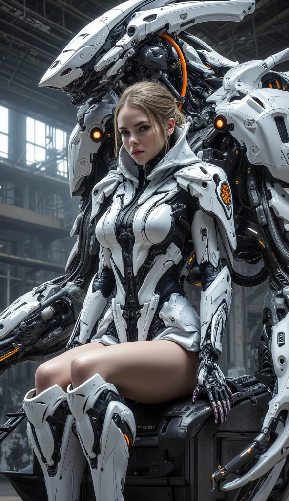 (art inspired by juan gimenez,oil painting,highly detailed,cinematic lighting,dramatic colors,intricate machinery,futuristic technology,epic scale,moody atmosphere,sexy girl in scene, dark and gritty,masterpiece,best quality,8k,photorealistic,professional)