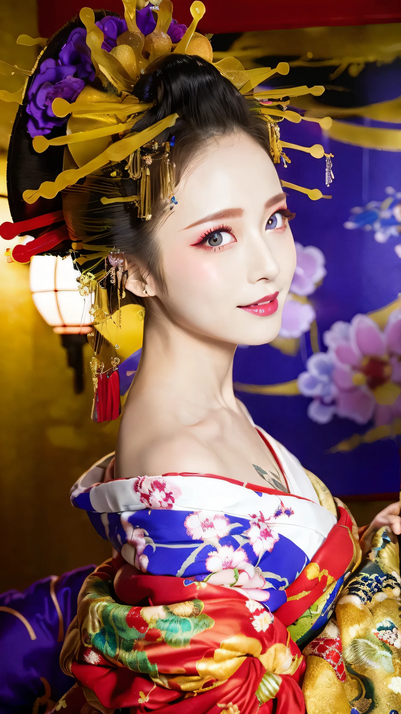 Hot Springs、Kimono、Kimono、  2 people  、 blue eyes、bronze colored hair、tattooed all over my body、sexy face、short hair、 2 or more people々、服がWet、Dot-like hair、Wet、covered in semen、Full body photo、sexy face、short hair、 Perfect Expression of Desire、(((masterpiece)))、((top quality))、((超realistic))、Mature Woman、Mature Woman、perspective、very detailed、The perfect temptation、top quality、high quality images、  beautiful  、Europe, Woman, French, Woman   Italian,   Italian, smile、blue eyes、jewelry, blue eyes, realistic, high resolution,  Soft light in mental hospital,Hip Up, Beautiful skin, (detail face（with office）),tattoo, jewelry, , night, Blonde, Wave Hair,Attractive Appearance, smile, perfect style, Perfect Balance, hotel background:1.5，Beautiful skin:1.5，