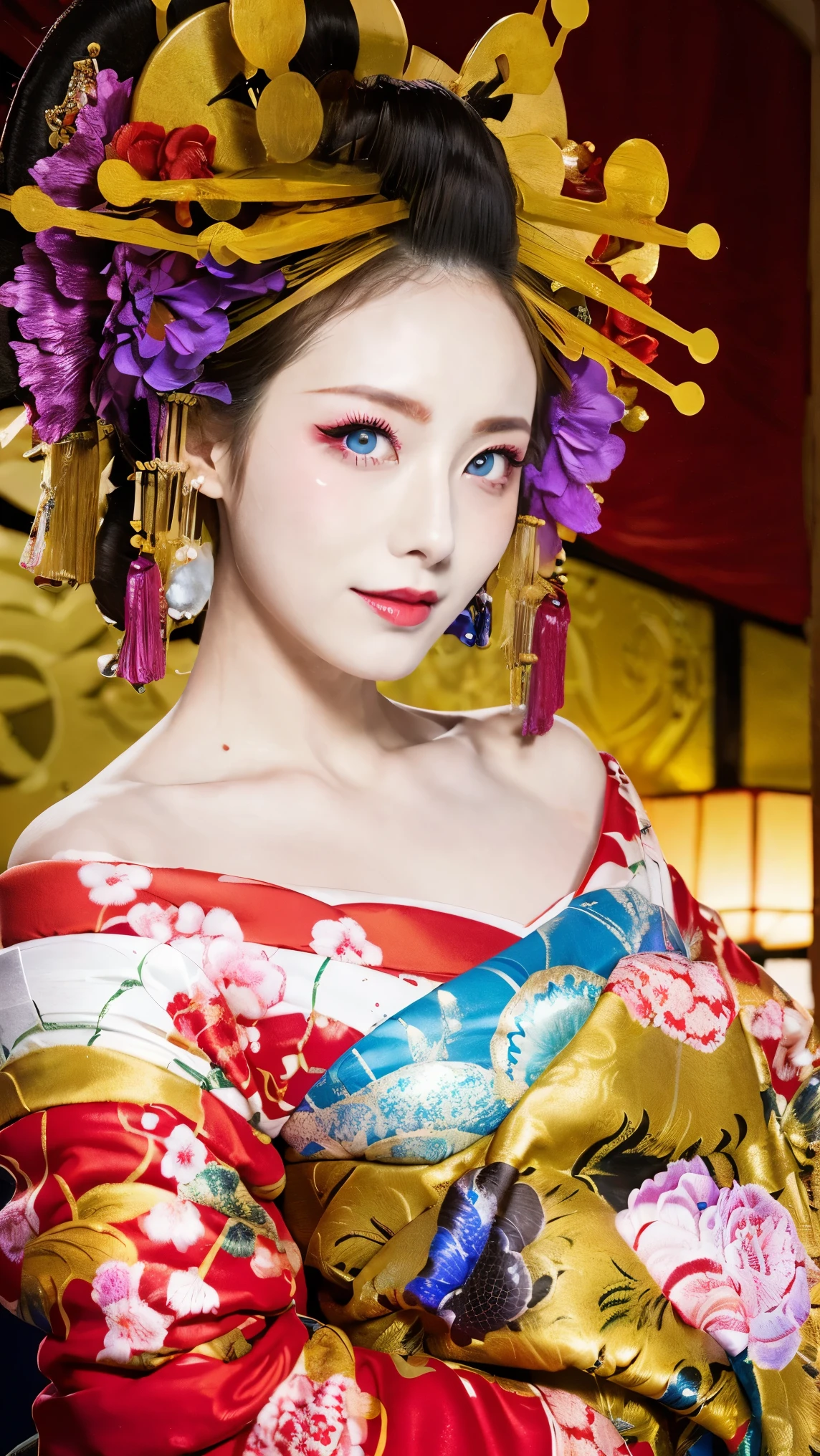 Hot Springs、Kimono、Kimono、  2 people  、 blue eyes、bronze colored hair、tattooed all over my body、sexy face、short hair、 2 or more people々、服がWet、Dot-like hair、Wet、covered in semen、Full body photo、sexy face、short hair、 Perfect Expression of Desire、(((masterpiece)))、((top quality))、((超realistic))、Mature Woman、Mature Woman、perspective、very detailed、The perfect temptation、top quality、high quality images、  beautiful  、Europe, Woman, French, Woman   Italian,   Italian, smile、blue eyes、jewelry, blue eyes, realistic, high resolution,  Soft light in mental hospital,Hip Up, Beautiful skin, (detail face（with office）),tattoo, jewelry, , night, Blonde, Wave Hair,Attractive Appearance, smile, perfect style showing lower body, Perfect Balance, hotel background:1.5，Beautiful skin:1.5，