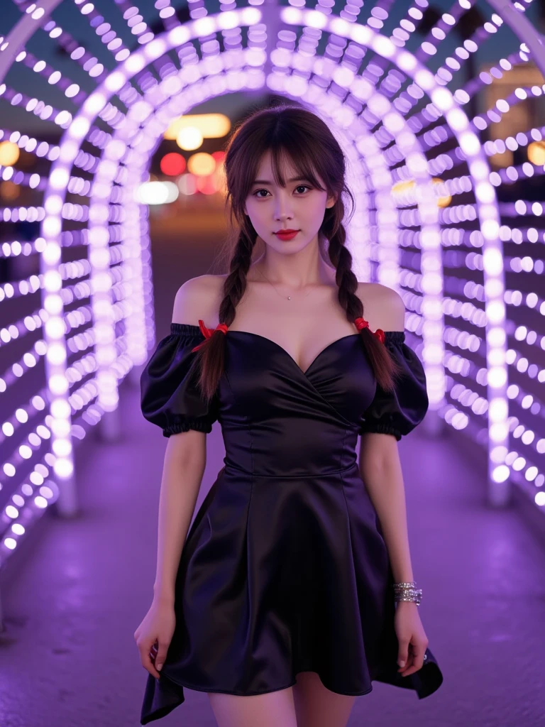 nude、Big Breasts、puddle、10 years old、Back alley at night,Iron bars、