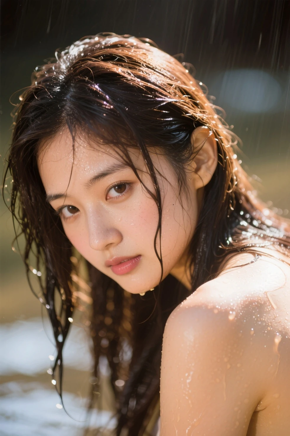 (masterpiece, 16k,8k,4K ,Very detailed:1.1),(Beautiful Face:1.1),(One Girl:1.1),Age 25,Japanese Girls,(Jewelry Lifting:1.3),(urination:1.4),(Embarrassing:1.2), Open your mouth,I opened my eyes,Medium Shot,Moaning,(traces of saliva), Eyes Wide Open, (Frowning),(Crazy Eyes) ,Heavily wet,(Wet thighs),(Open leg pose),C cup breasts,(cum running down her legs),Black Hair,Squirting on your own, Wet clothes, The face of a talented person,I can't hold my Squirting, doggy pose, Her body can't hold my Squirting, Squirting in the middle of town,stand up, Hyper cum desperate face,Embarrassing face,Painful face, Covered in semen, cum on longtan,cum on face, vagina and anus,cum shot,Tied up with rope,ahegao,Suck your own breasts,drinking semen,cum shot in mouth,Pink nipples,Squeezing a penis between her buttocks,double Penetration sex