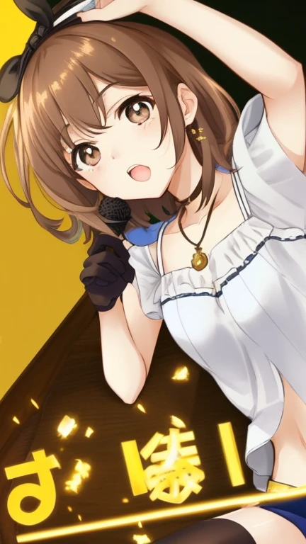 Covered in 、Naked、、大きなHolding a dick、semenまみれ,girl,Bob Hair,Brown Hair,Small breasts,semen(small sparkly earrings),Naked、Ahegao、Blowjob、semen、Holding a dick、顔にsemenかかっている、Creampie