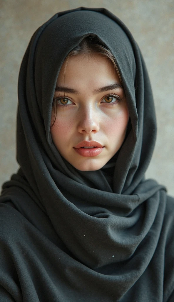 Nacked girl with hijab