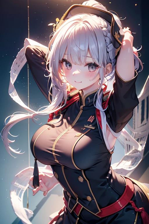 illustratio、(top-quality)、(((​masterpiece)))、(Hi-Res)、Original、(1womanl)、A sexy、Thick、Big body、Anime girl with big breasts and a sign with a message, 2b, 2 b, ;Open mouth, open open mouth, Ahegao, bite her lip, dripping saliva, ahegao face, Mouth slightly open, with wide open mouth, shikamimi, commission for, fleshy creature above her mouth