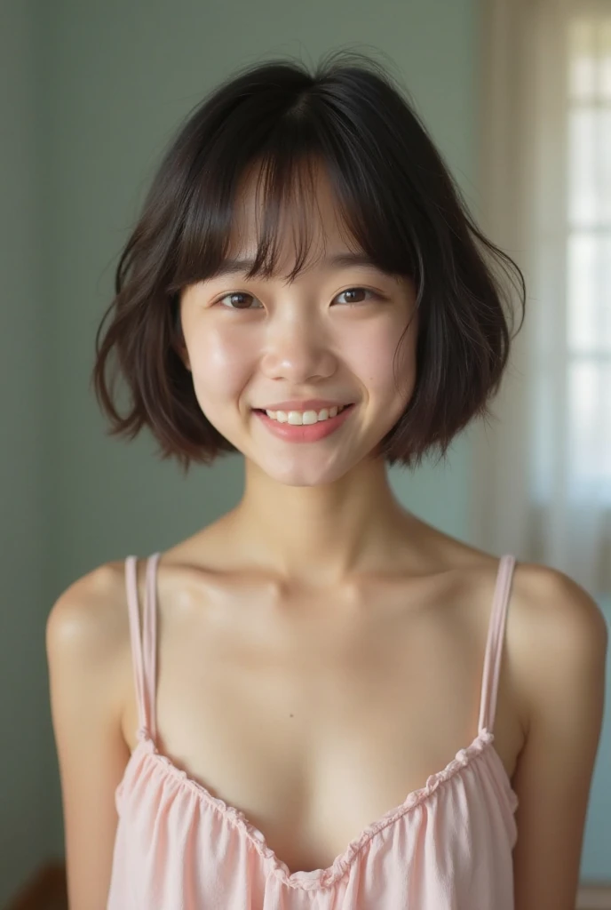 ((((A beautiful, spotless face: 1.3))))、(masterpiece:1.2,high quality), one girl, ((ultra-realistic details)), (realistic beautiful Japanese girl face), (full body), (((completely naked)), global illumination, shadow, absurd, Octane rendering, 8K, super sharp, metal, intricate, decorative details, highly intricate details, ((clean and beautiful face)), equipment, bob cut, (((18 years old)), (((small, Flat Chest: 1.3))), (((spread legs to show pussy))), (((((she produces thick poop from her anus))))), ((((realistic pussy)))), ((((realistic feces)))), (((Smiling)))), (((((she has thick brown poop on her body))))),((((Top quality, realistic, real)))), ((((Put the poop in your mouth and eat it))))