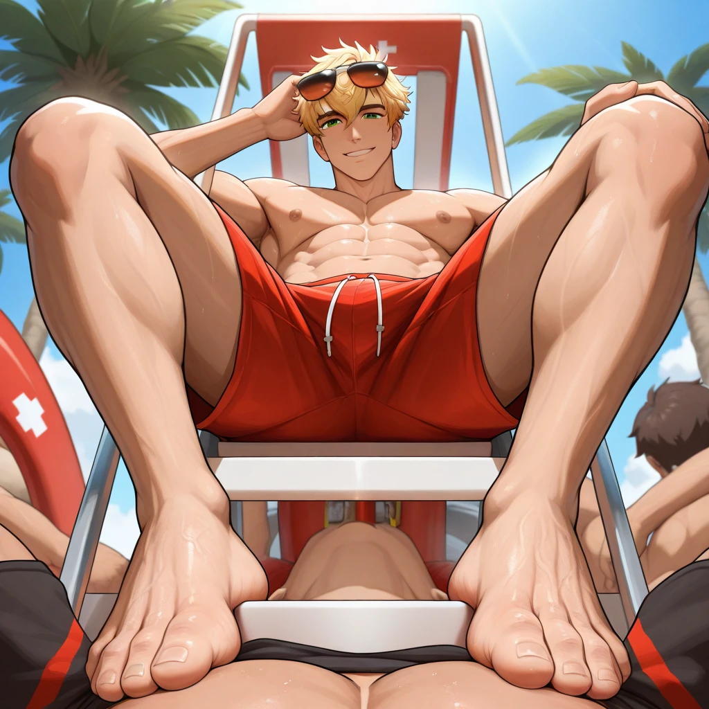 score_9, score_8_up, score_7_up, score_6_up, source_anime, BREAK 1girl, solo, ytemari, Pleasure face, orgasm face, beach setting, (naked, nude:1.2), large breasts, natural breasts, milf, standing, three quarters portrait, closeup, eropose,stomach bulge, vaginal, from behind, big pussy, big ass, penis,