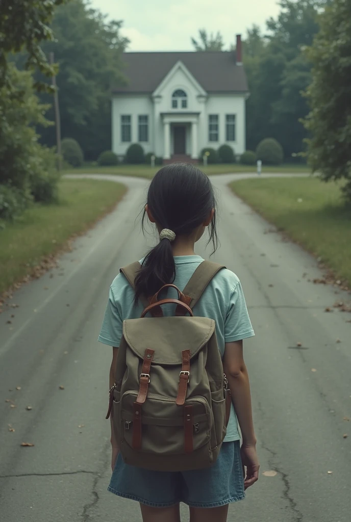 create a child in the forest, with a school bag, cute, 6 years old, short hair in various poses and expressions, 8k, cinematic, photorealism, hyper realistic --auto --s2