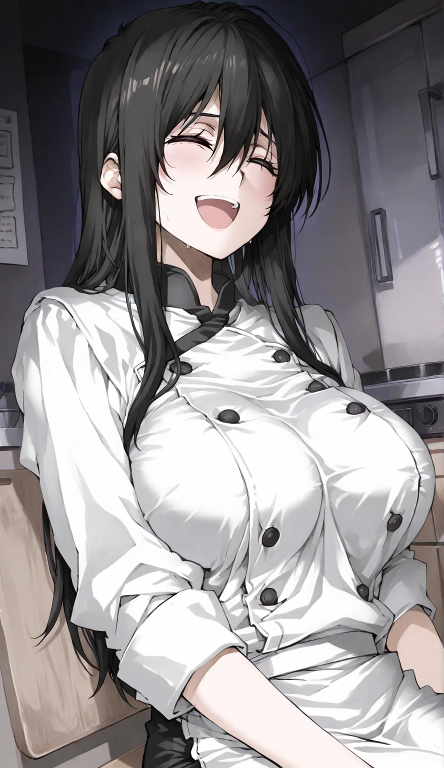 1 Girl, alone, Brown eyes, Black Hair, Long Hair,Half Up、 (White nurse uniform:1.4),nurse、White clothes hospital, Hospital room、blue sky、Very large breasts、Exposing the breasts、Bare your breasts、Nipples are visible、blush、Embarrassing、Frightened face、in trouble、A lot of milk comes out of the nipples、Breast milk squirts out of the nipples、very short skirt、Micro Mini Skirt、The shape of a woman's private parts is clearly visible、vibrator in thighhighs、The crotch is wet with love juice、Love juice is dripping from the crotch、White Pantyhose