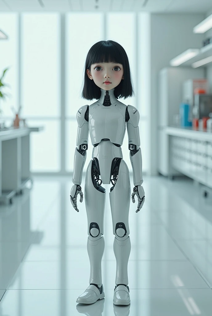 A robotic japanese school girl 