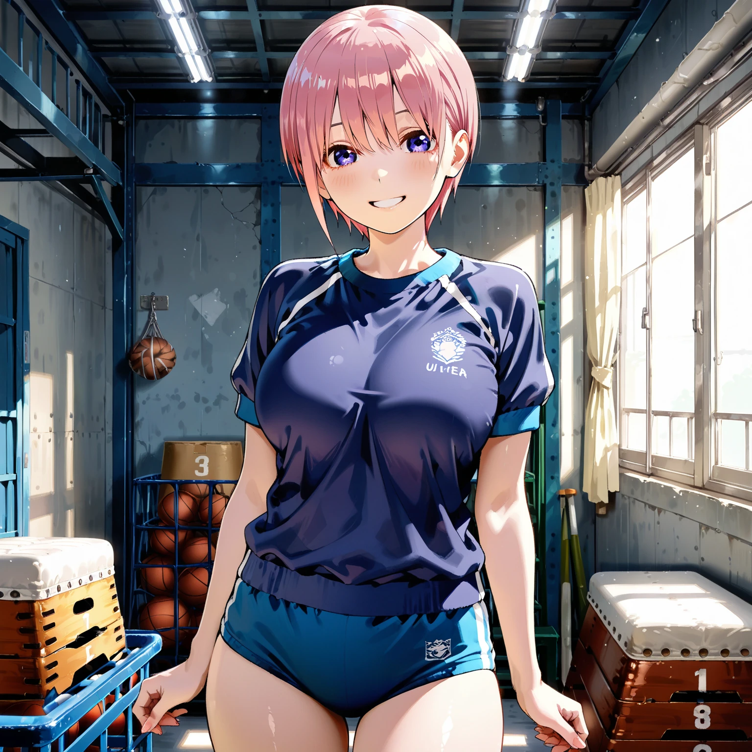 8k,Highest,quality,(highest quality:1.1), (masterpiece:1.4), (Confused:1.0),
1 person, Deviluke Type, hair ornaments, Bobcut, Short Hair Pink Hair, Purple eyes,Medium chest ,(School Swimsuit), Her Room, (blush:1.2), smile,(Perfect Fingers),Squat,Spread your legs ,ass pov,Heavy breathing,masturbation,Pussy Line,mesugaki,