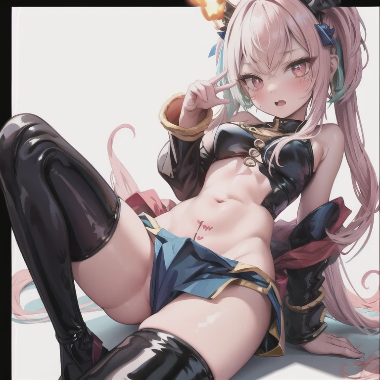 a cute girl, 1girl,{arms up,chain, chained, (chained arms:1.2)} , stone floor and wall, prison,detailed wall, blush,embarrassed, sweatdrop, {{{Crying a lot, Sweaty, orgasm face, cute}}} ,perfect lighting, high detailed skin, gleaming skin, Itsuki Nakano, aged, mature female, star hair ornament, long hair, red hair, Choke, bangs, hair amazing eyes, ponytail, blue eyes, big breasts , Office girl, red glasses, bottom, black suit jacket, collared jacket, white dress shirt, collared shirt, neckline, buttons, lanyard, ID card on the neck, black pencil skirt,(both legs up:1.7),(spread legs:1.5) , ((breast close up)),beautiful legs ,
