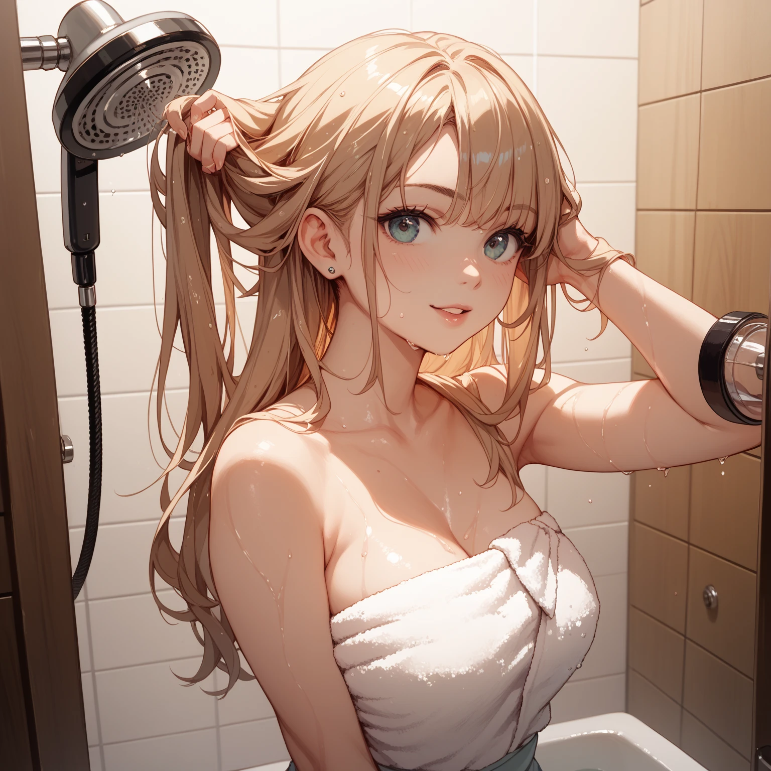 (masterpiece, Best quality:1.2), complex parts, Ari's coven, 1 girl, dress, cut off sleeves, split, multicolored hair, blonde hair, black hair, animal ears, Tights, mustache markings, several tails, Energy Ball, upper body, nsfw, hot, nipels
