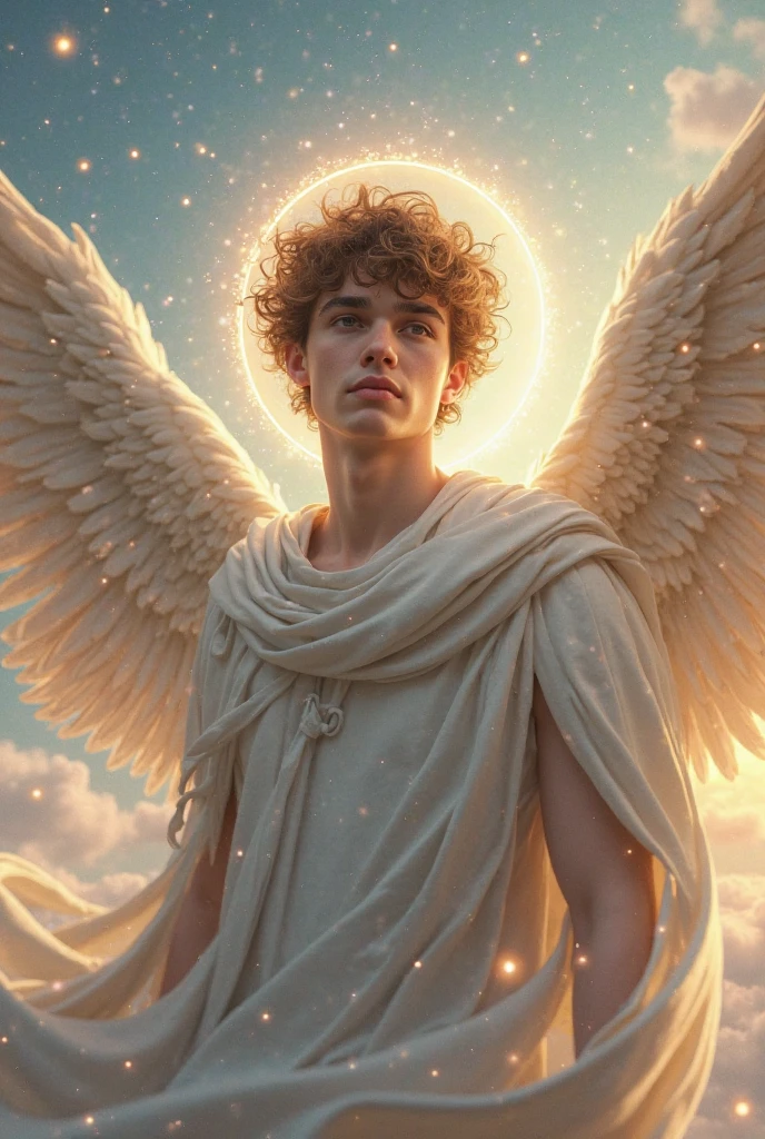 angel boy age 16 shirtless sexiest abs plumpy lips,Pink & sexy Nipples ,white big wings, full body,the night light by moon light
