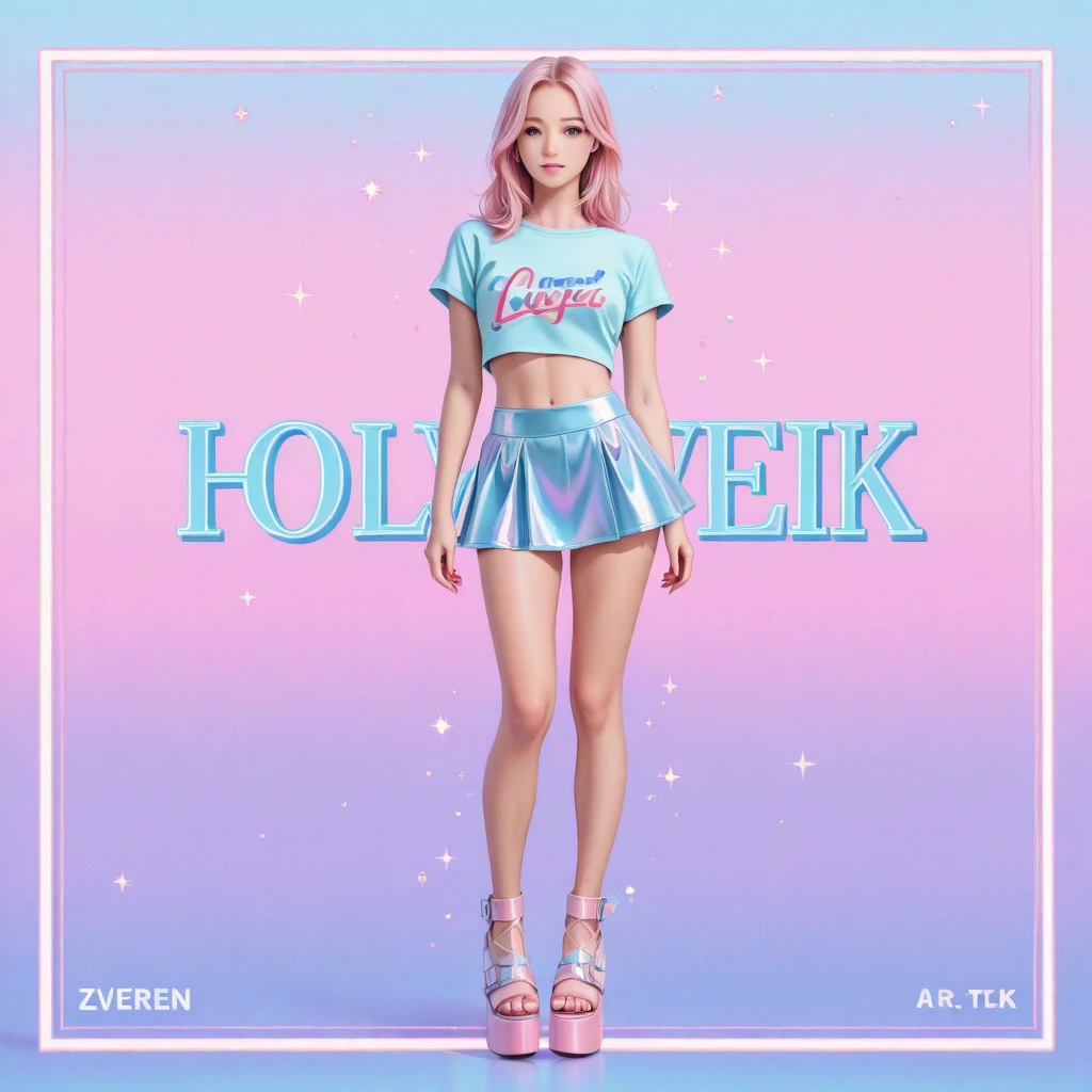 No undies, No skirt, Spreads her legs, Happy-smile, Crouch down, Stairs,14 years-old, middle hair, blonde hair, extremely-detailed-eyes-and-face, Chromatic-Aberration,最高品質