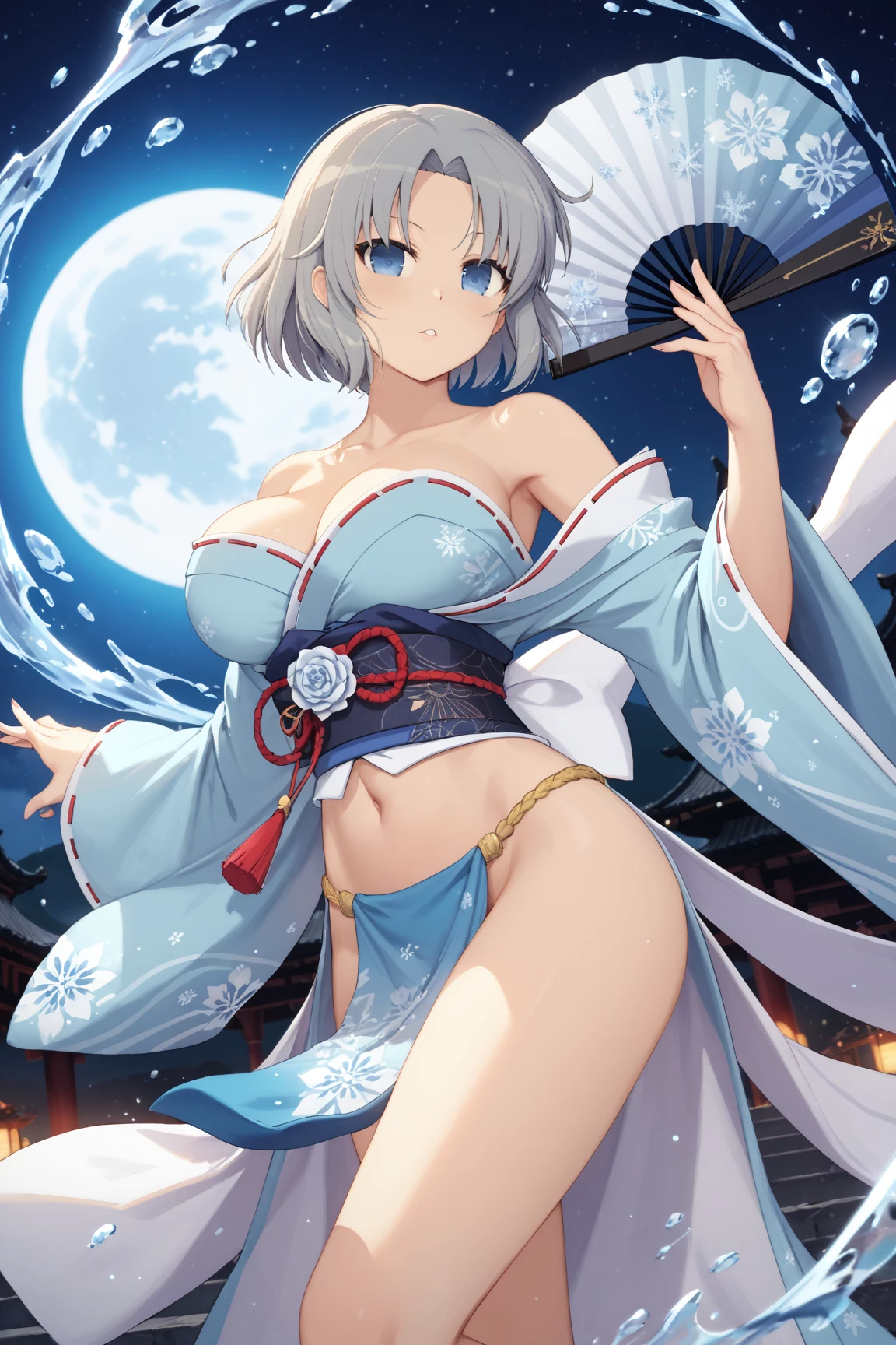 ((masutepiece)), ((best quality)), (ultra-detalhado), ((kawaii)), Cuovemente), ((sexy)), (Foi), ((extremamente detalhado)), 4k, (8k), best quality, (Beautiful), illustration, estilo anime, Pintura, Dynamic angle, corpo inteiro, Esbian de corpo inteiro, Angle looking up from below, (Japan Shrine), Sente-se no recinto, Abra as pernas, gradation, foco de corpo inteiro, Dim Sanctuary, Menina fofa s, 1girl em, sozinho, Maiden Shrine, Beautiful colored eyeeautiful eyes)), de pele branca, Penteados selecionados aleatoriamente, Glutes, Large breasts that are about to burst, Sorriso, sorriso, (corar), efeito espumante, Reflexo da lente, brilhante-cintilante, Brilhando