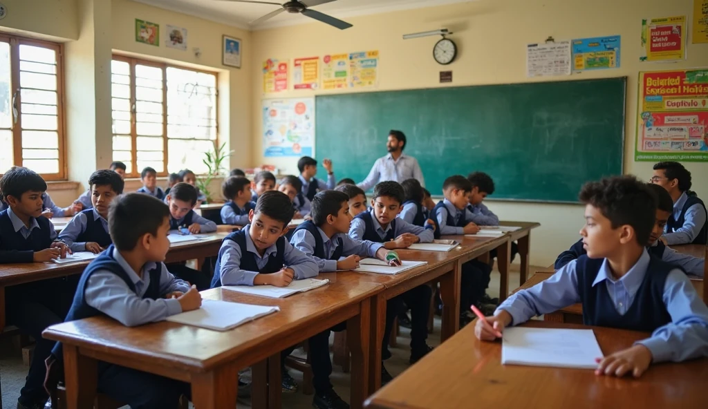 Students at school
