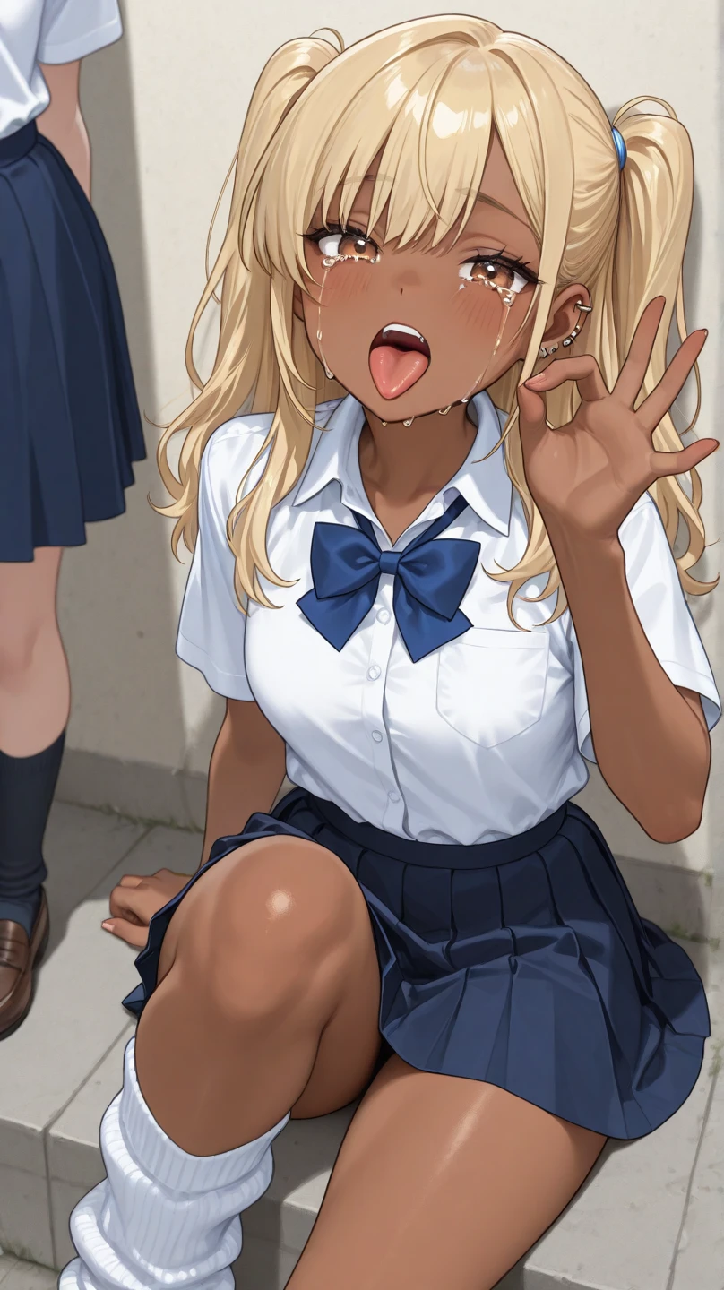 Ultra-high definition image quality、beautiful girl、Sunburned skin、high school girl、One Man、18-year-old、blonde、Side Ponytail、Scrunchie、Brown Skin、Gal、blazer summer uniform、Very short pleated skirt、loose socks、very happy、Manicure、eye shadow、mascara、Woman riding man、Cowgirl、Sex、Sex、Gal風ファッション、Galのルーム、Highest quality, Butt、tits、Thighs、Spread your legs and put your dick in your pussy、Gal風なパンティー、ムレムレのButt、汗ばんだButt、pubic hair、Reaching orgasm、Sweaty crotch、She pulled up her top、Gal風なブラジャーを披露、Gal風なブラ、Angle from directly below、Shift panties to the side, Her vagina is visible、Inserting the penis into the vagina、Cowgirlfuck、Shaking breasts、surprised、男と女は愛し合いSexする