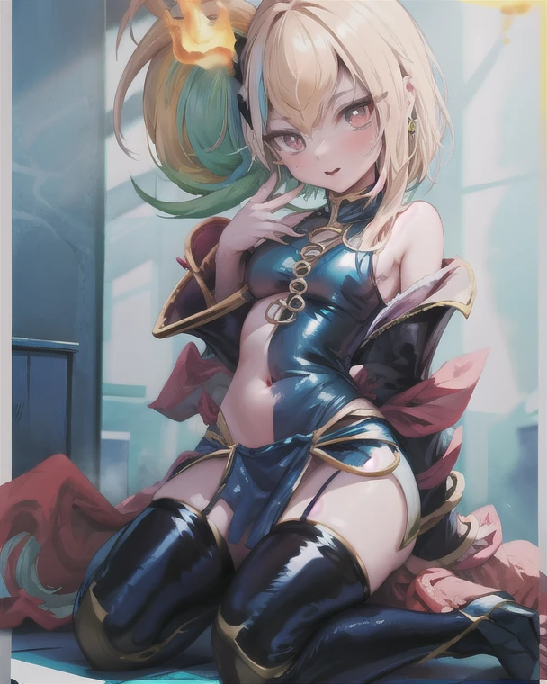 ,Perfect ,don quixote \(limbus company\, Naked、Blonde hair, a beauty girl、eye glasses、middlebreasts、Short hair, hair between eye, Orange Eyes、the chest is perfectly visible、pierced nipple、Chain scientist hat from the nipple、Basketball Hand、armor、`She has a book and a sword、(Bachelor's degree in Medieval Europe )、Cowboy style、hiqcgbody