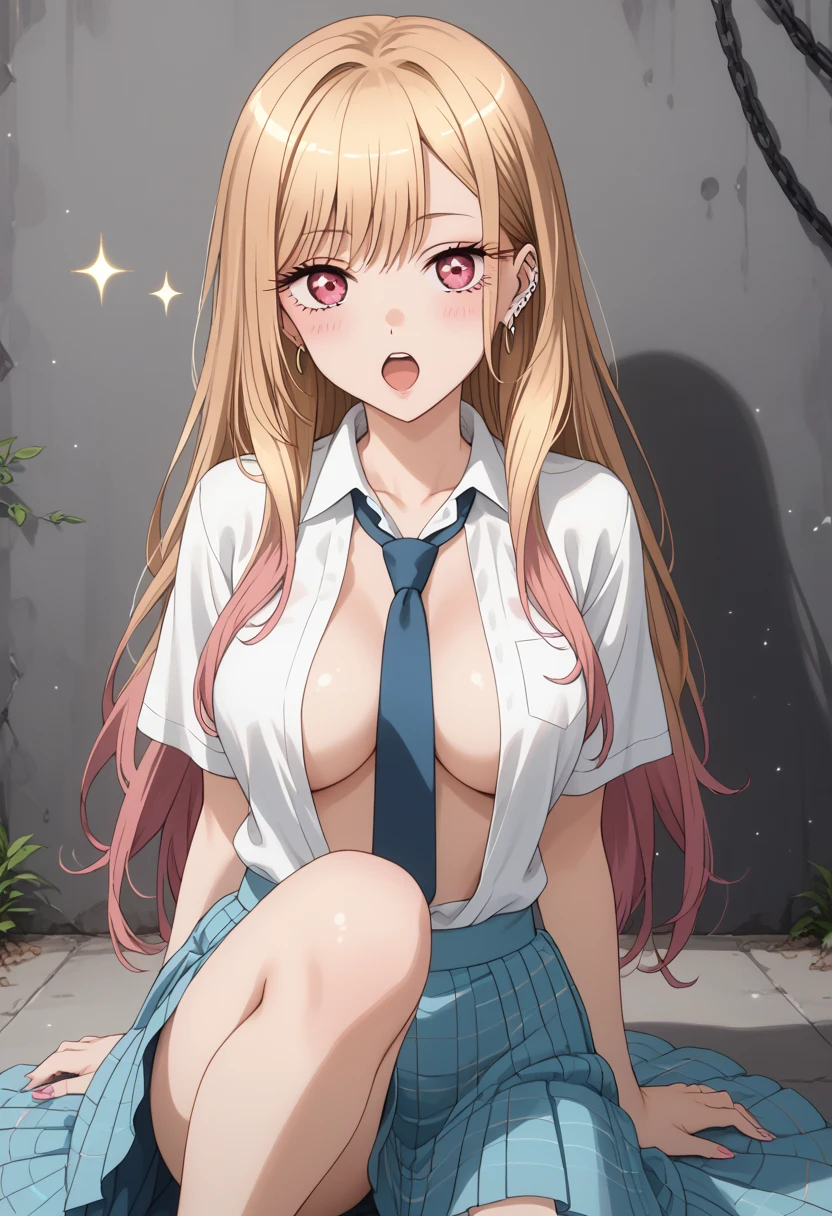 A girl，Orange Hair, Long hair, Eye:1.5), (Large Breasts:1.2),
Rest special short skirt, skirt, White shirt， Seto Fuku,Low-cut，cardigan，Close your eyes，boots，Cleavage Rest，At the same time look at the audience,Lying down，skirt，skirt，nipple，NUDE，protrude，Chest，
(masterpiece:1.2), best quality, high resolution, Unity 8K wallpaper, (illustration:0.8), (Beautiful and delicate Eye:1.6), Extremely detailed face, Perfect lighting, Extremely detailed CG, (Perfect hands, Perfect anatomical structure),